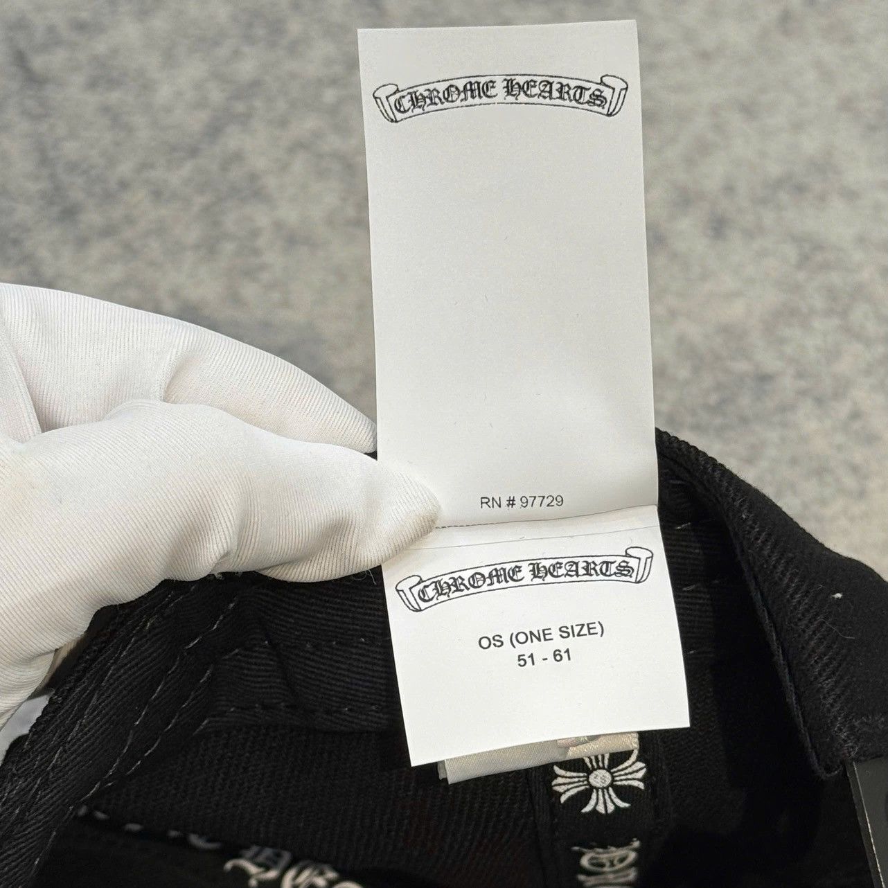 Chrome Hearts Chrome Hearts Vertical Logo Hat Black denim Size ONE SIZE - 8 Thumbnail