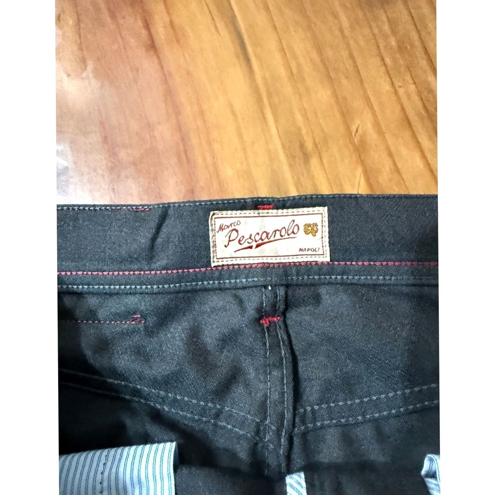 Vintage Marco Pescarolo Dress Pants Men 32 Gray Wool Inseam 29 48 32 x 29 K3-10 Size US 32 / EU 48 - 3 Thumbnail