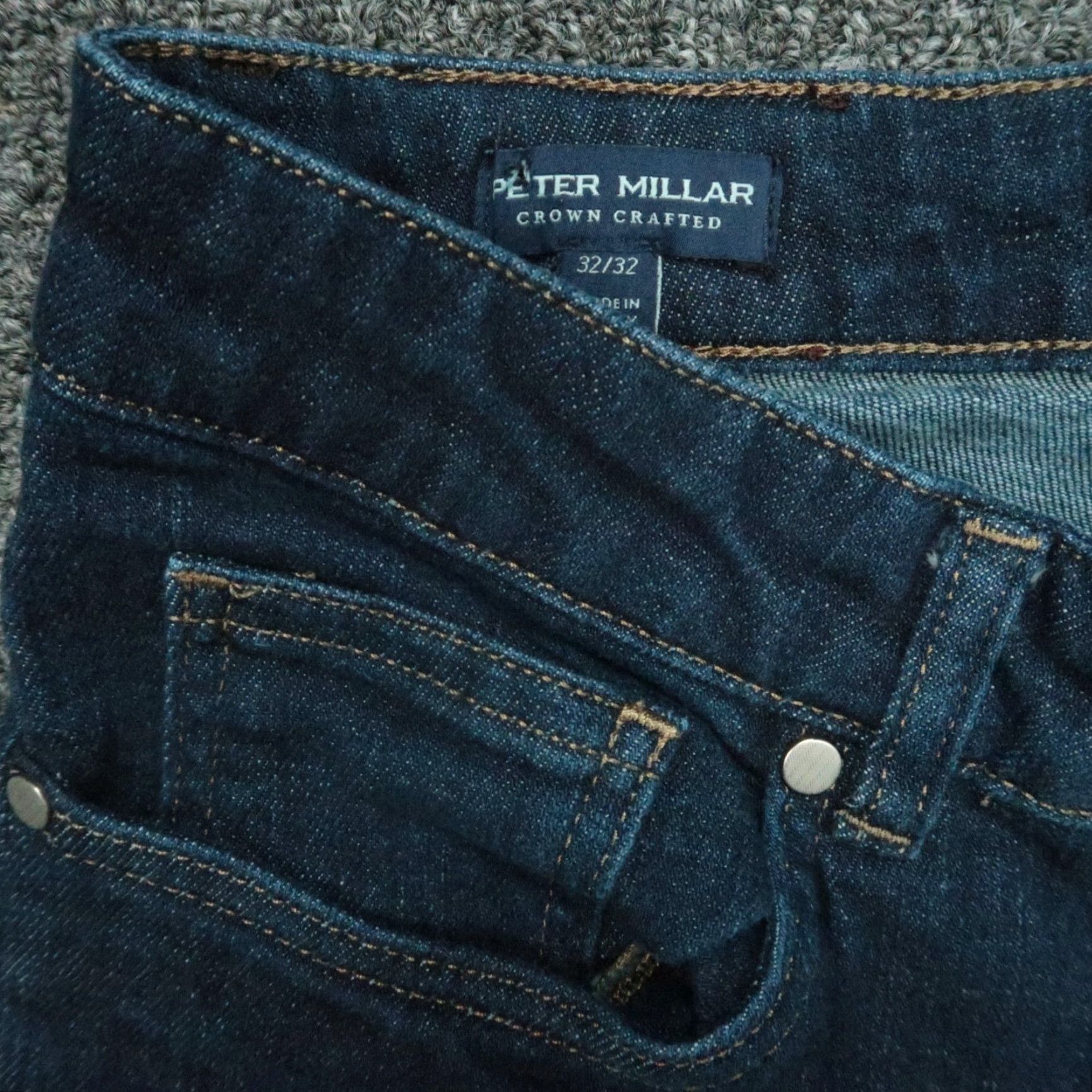 Peter Millar Peter Millar Jeans Mens 30x32 Blue Vintage Washed 5 Pocket Crown Denim Shirt? Size US 30 / EU 46 - 3 Thumbnail