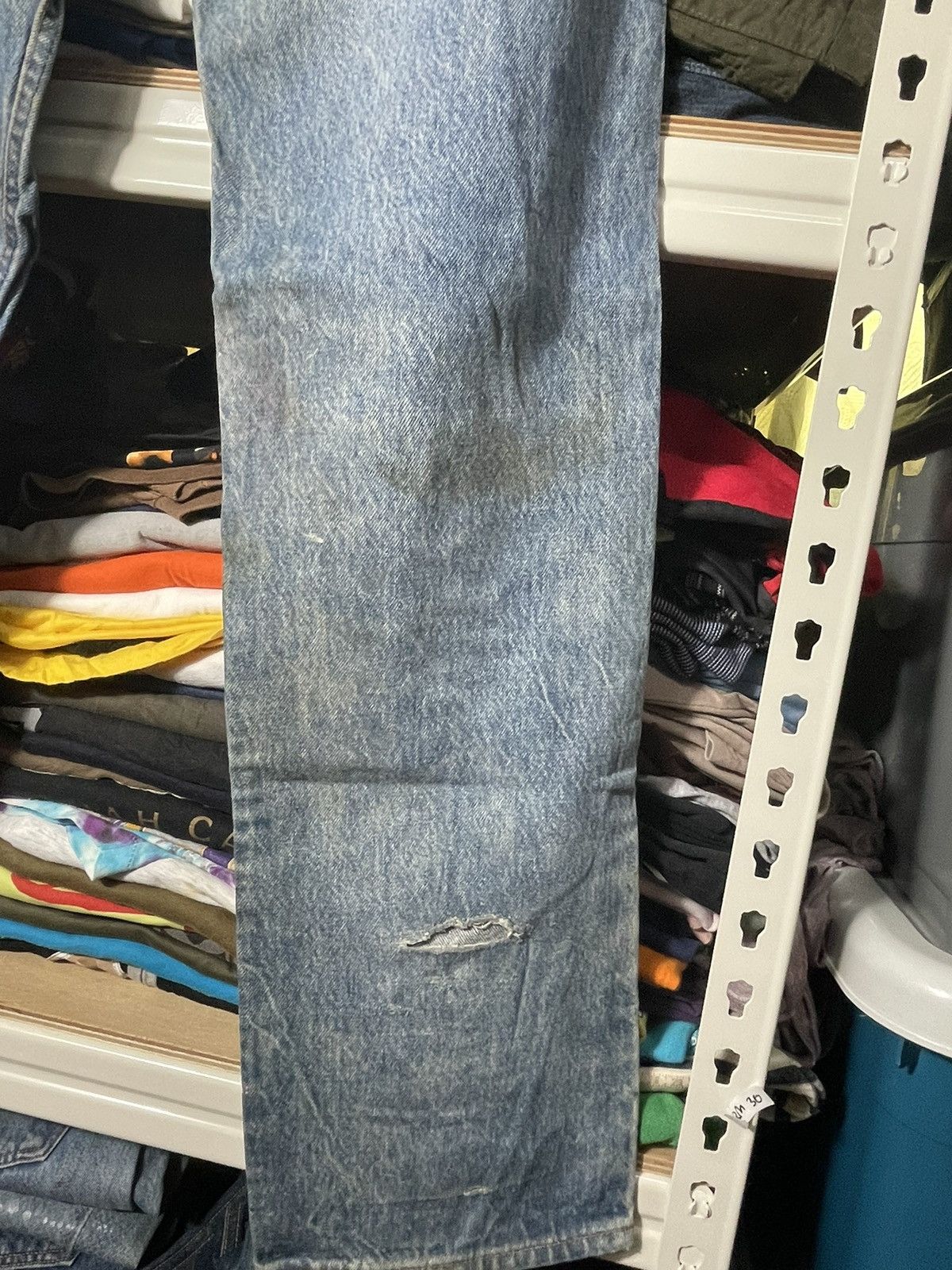 Levi's Vintage Distressed Levis 501 Jeans Size US 33 - 8 Thumbnail