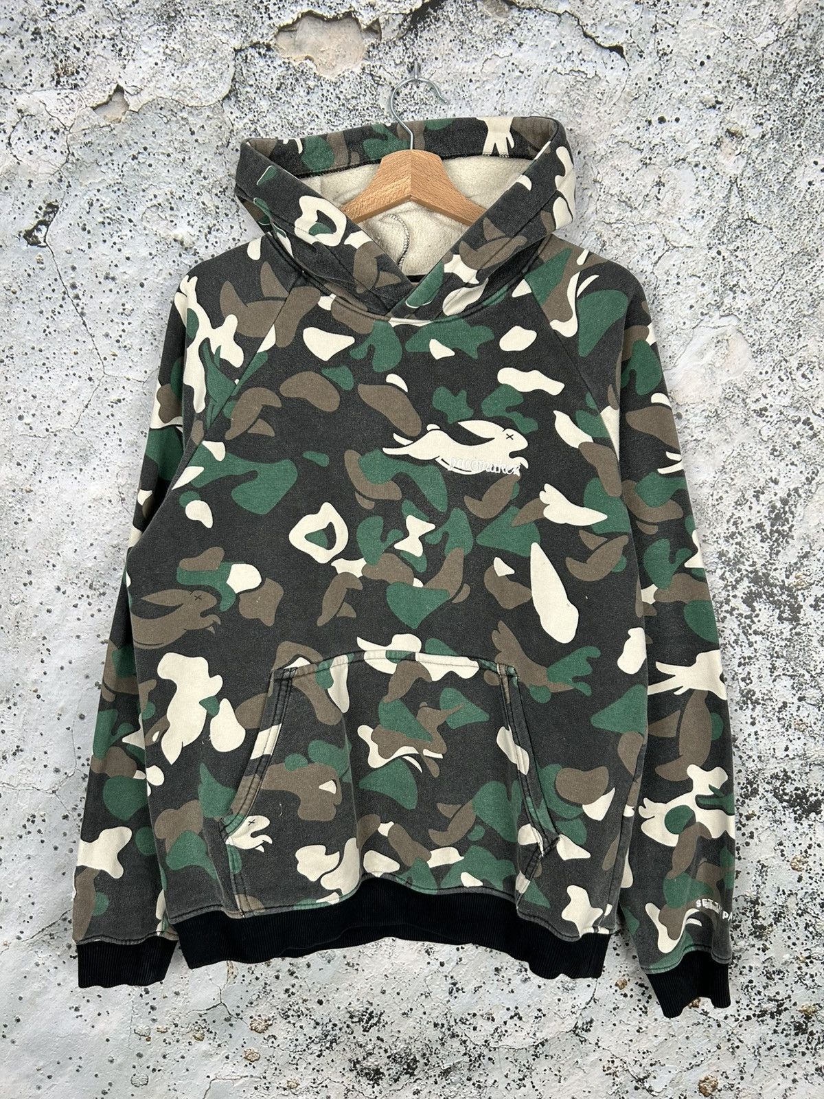 Vintage Vintage Pacemaker Camo Baggy Hoodie Boxy Streetwear Archive Size US M / EU 48-50 / 2 - 1 Thumbnail