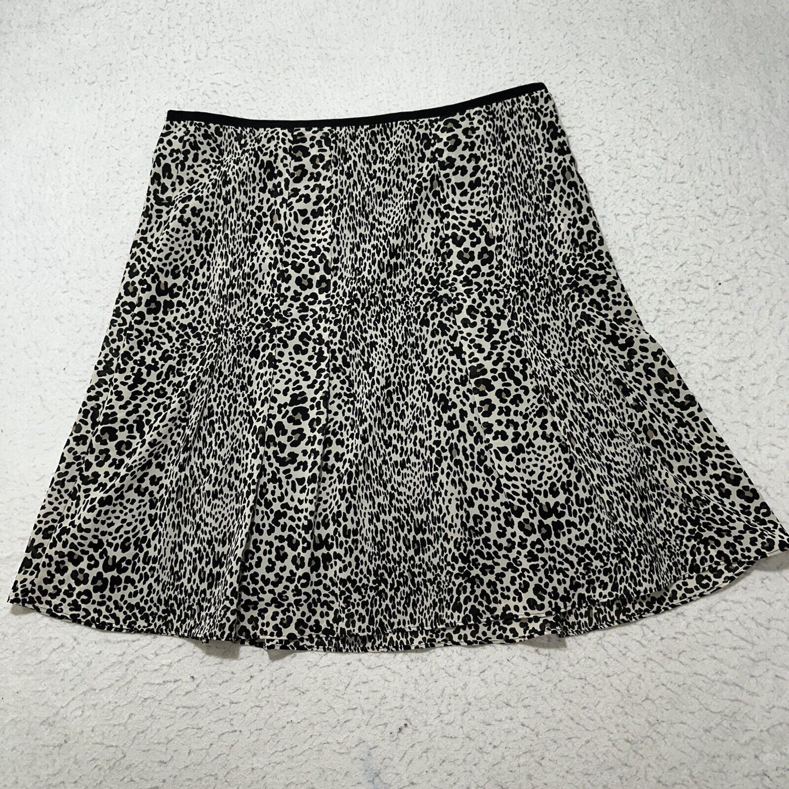 Other Worthington Women's 14 Black White Leopard Print Skirt Lined Size 36" / US 14 / IT 50 - 1 Thumbnail
