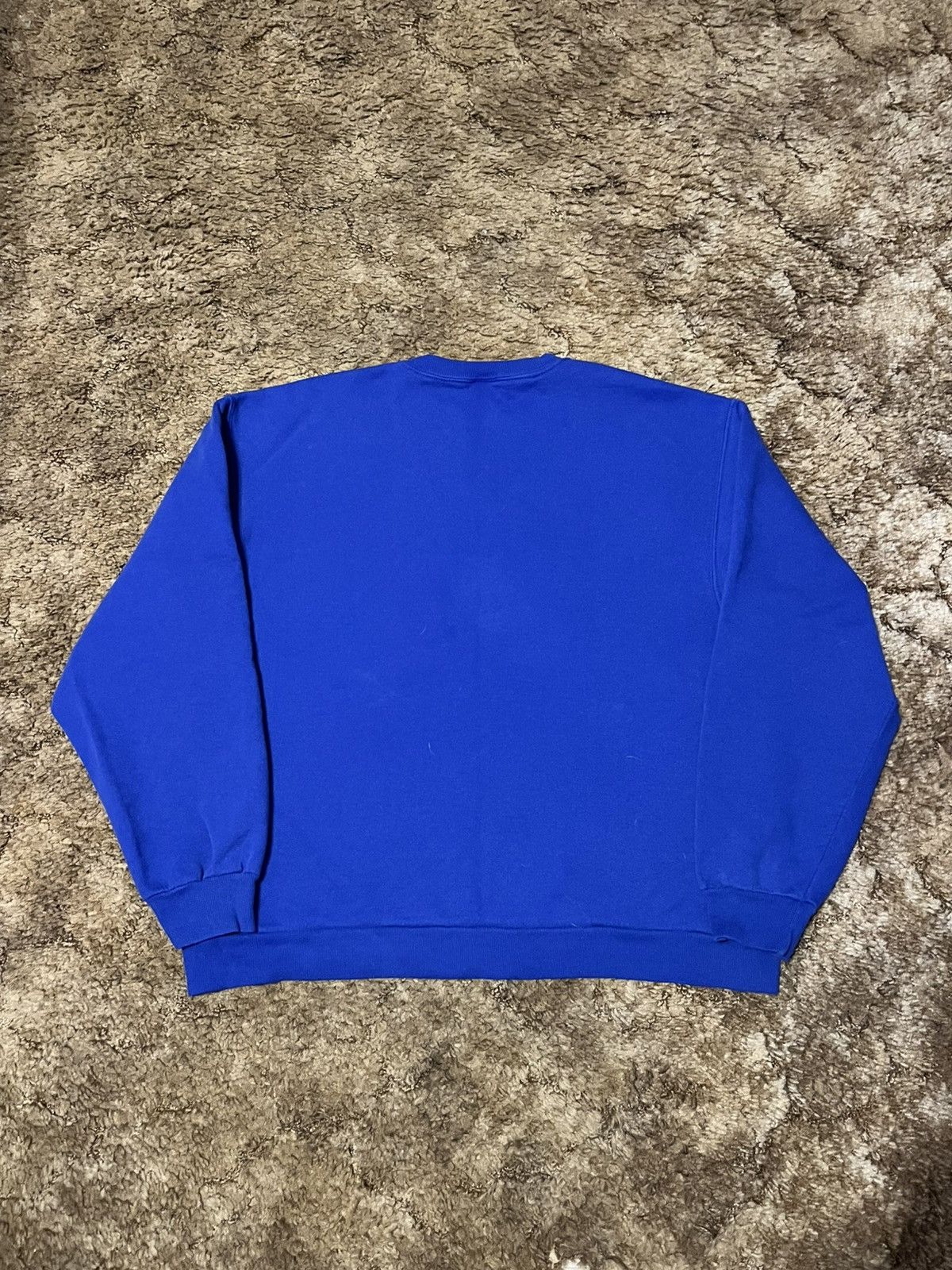 Jerzees Vintage Jerzees Blank Crewneck Sweatshirt Blue Large Size US L / EU 52-54 / 3 - 3 Thumbnail