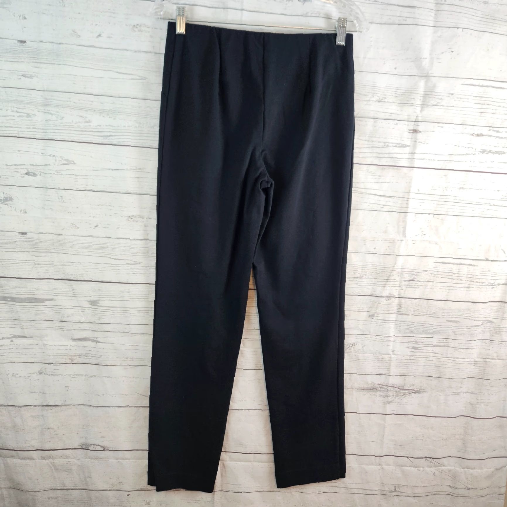 J. Jill J Jill Womens Pants Sz XS Ponte Slim Leg Solid Black Pull On Mid Rise Size 26" / US 2 / IT 38 - 3 Thumbnail