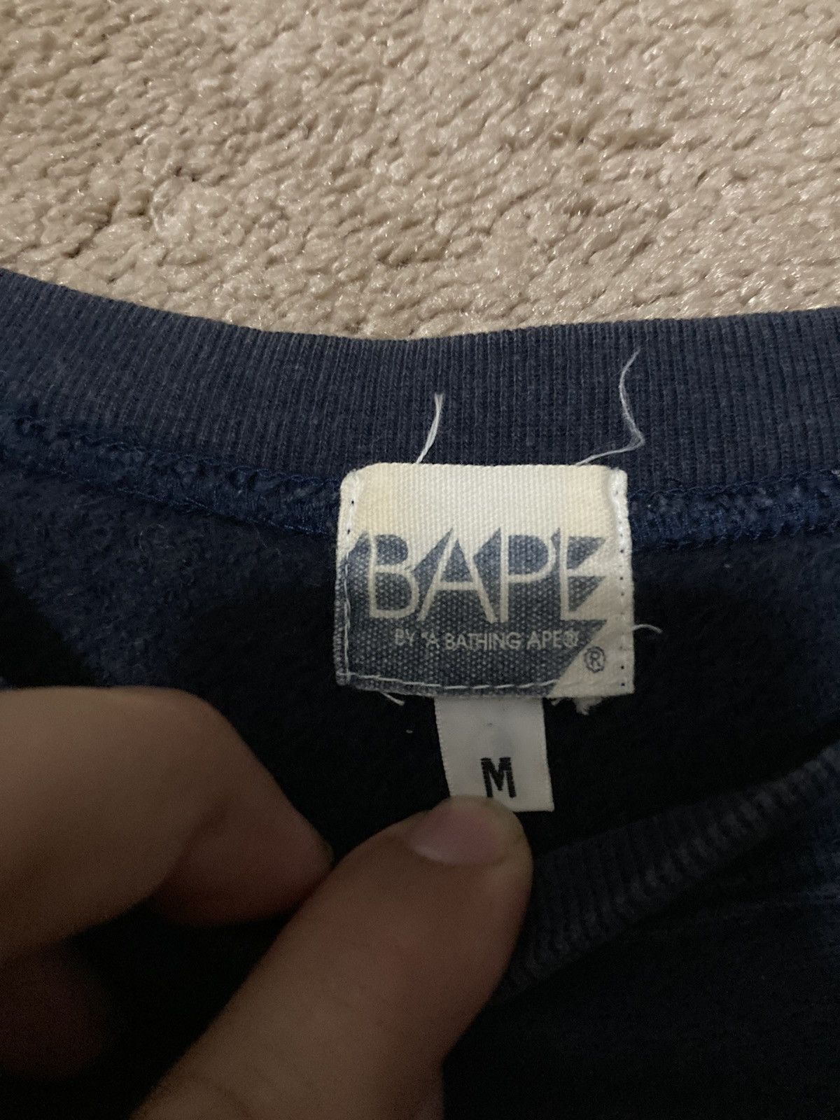 Bape 2007 Bape College Logo Swarovski College Crewneck Crystal Size US M / EU 48-50 / 2 - 5 Thumbnail
