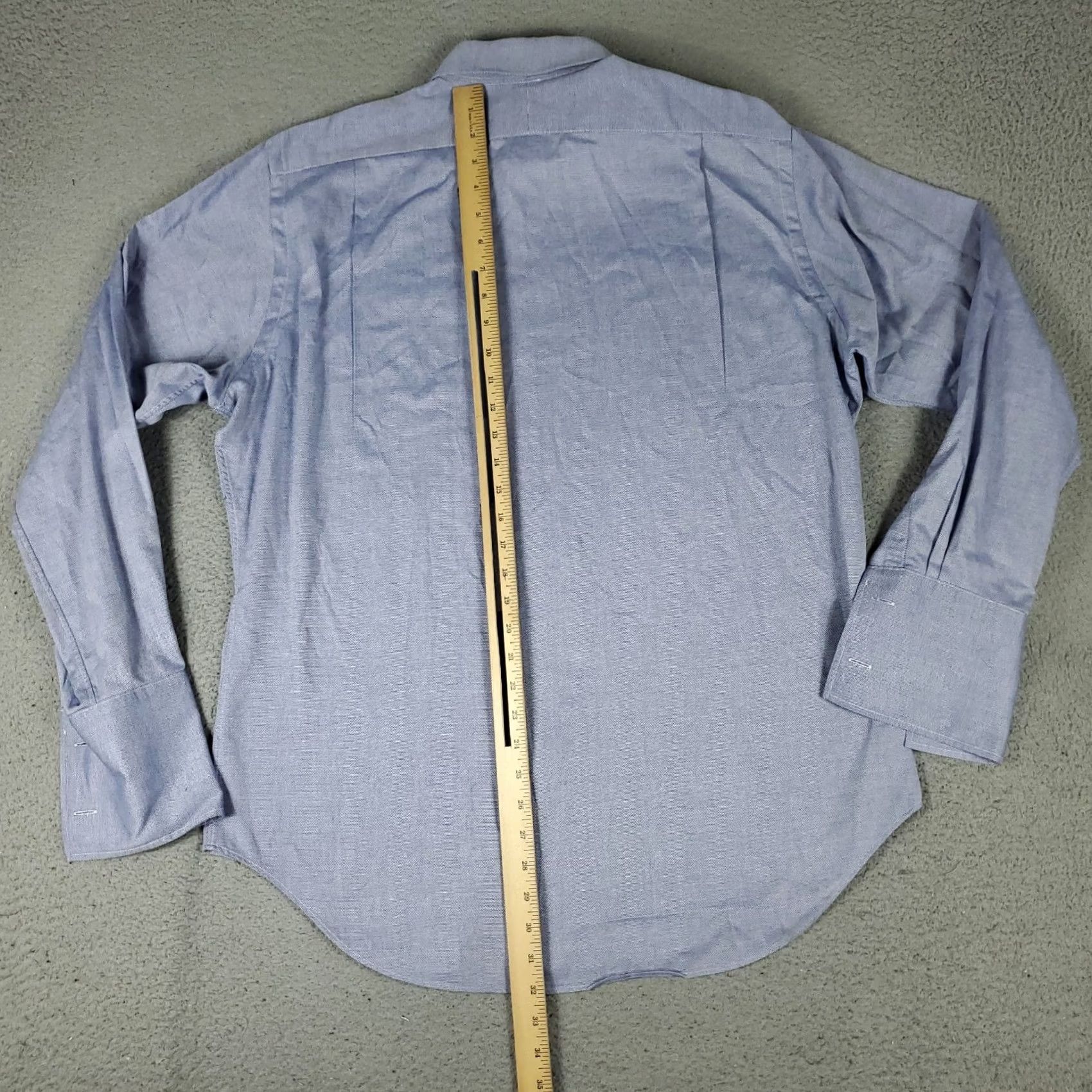 Ralph Lauren Ralph Lauren Shirt Mens 16 Blue French Cuff Dress Button Up Long Sleeve Shirt Size 42R - 7 Thumbnail