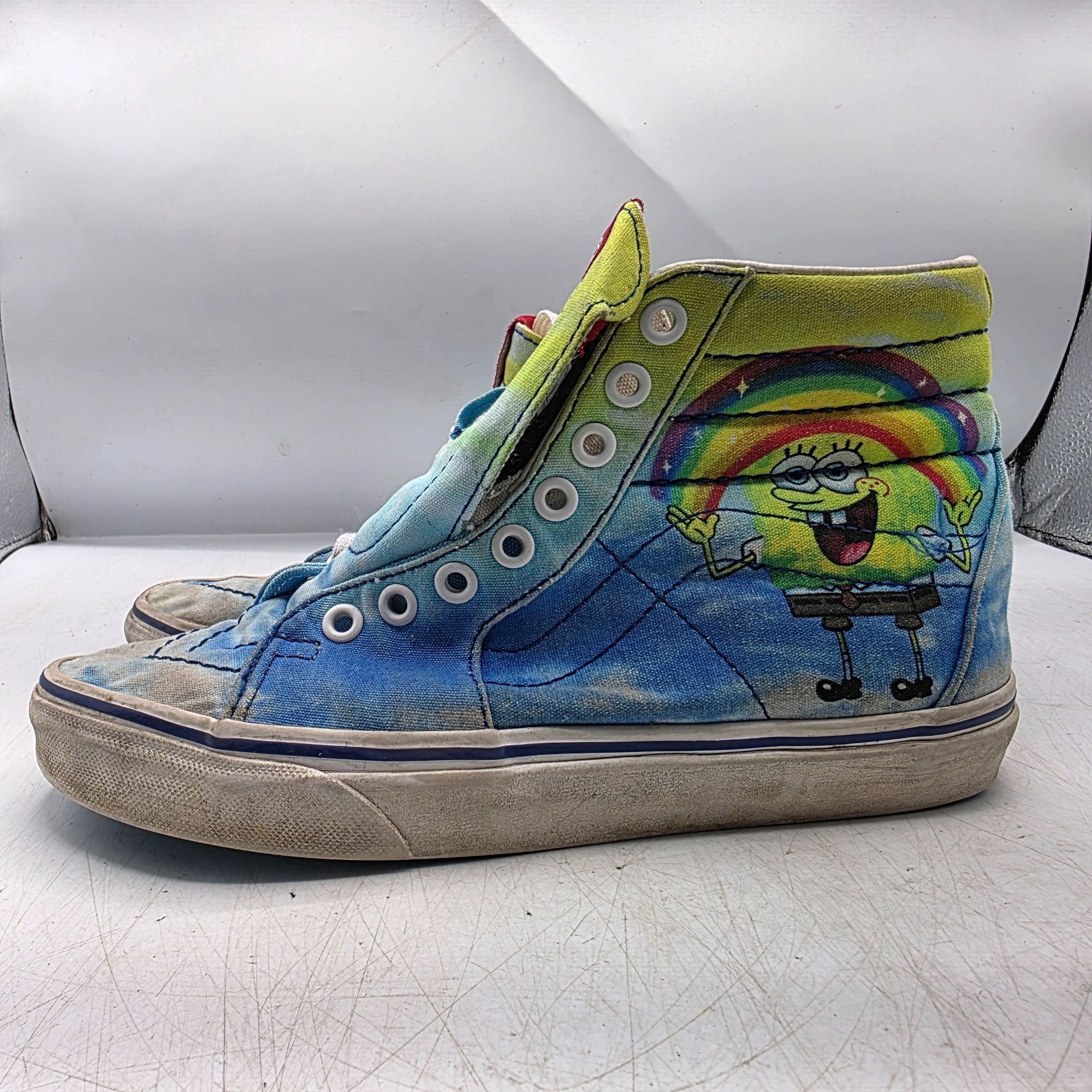 Vans Vans Sk8-Hi x Spongebob Squarepants Womens Size 6.5 Blue Sne Size US 6.5 / IT 36.5 - 13 Thumbnail