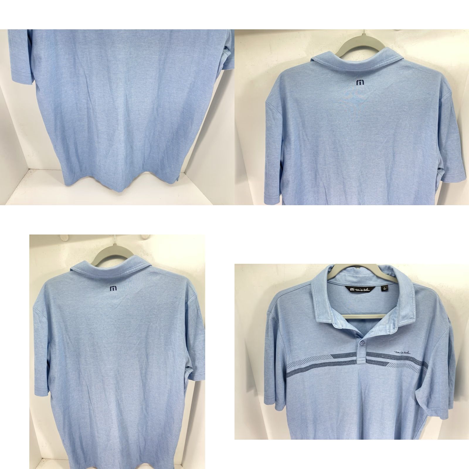 TravisMathew VINTAGE Travis Mathew Polo Golf Shirt Men Size Large Blue Pullover Short Sleeve Casual Slim Fit Size US L / EU 52-54 / 3 - 8 Thumbnail