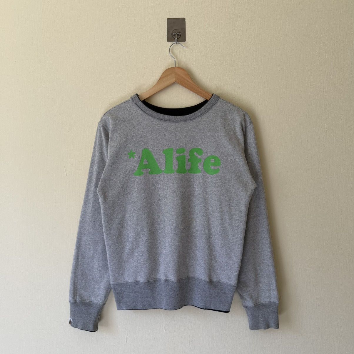 Bape Vintage Thrashed OG Bape X Alife Reversible Sweater Size US S / EU 44-46 / 1 - 4 Thumbnail
