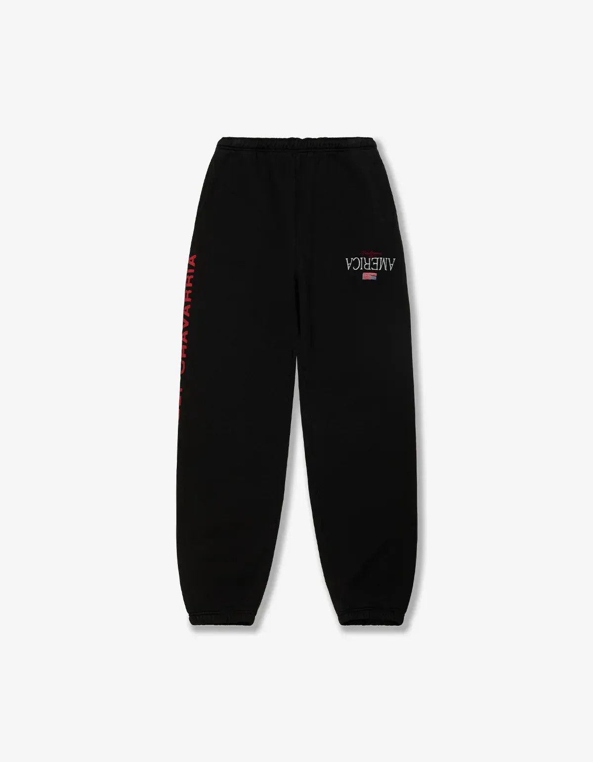Willy Chavarria Willy Chavarria Black Welcome To America Sweatpant Size US 32 / EU 48 - 1 Thumbnail
