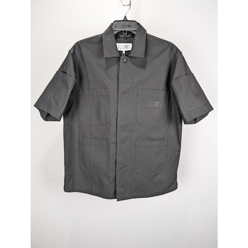 Maison Margiela o1rshd1 Short-sleeved Shirt in Black Size US M / EU 48-50 / 2 - 2 Thumbnail