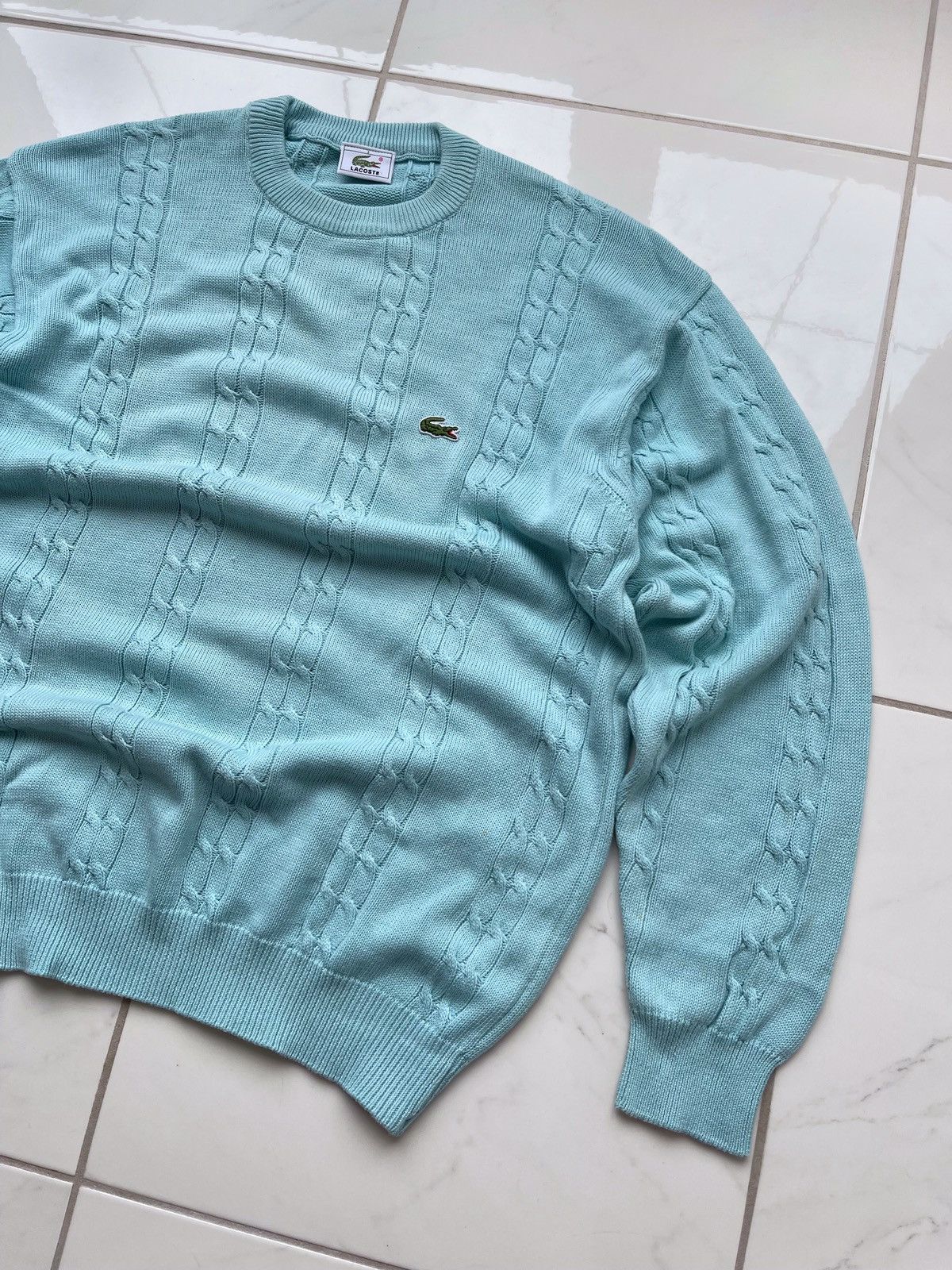 Lacoste × Vintage RARE Vintage 90’s Lacoste Sweater Y2k Size US L / EU 52-54 / 3 - 3 Thumbnail