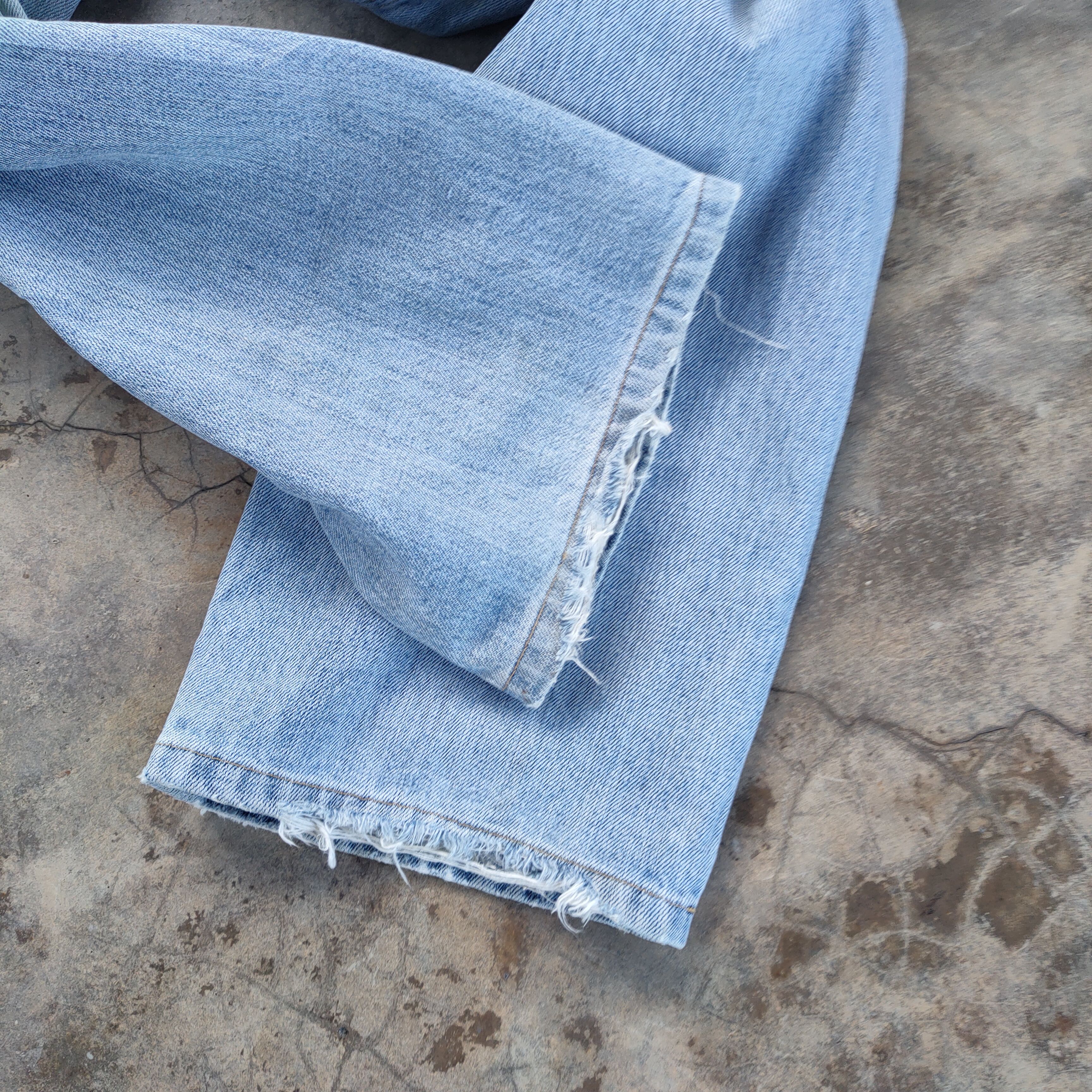 Japanese Brand × Vintage VINTAGE JAPANESE STRAIGHT FADED DISTRESSED JEANS PANTS Size US 33 - 14 Thumbnail