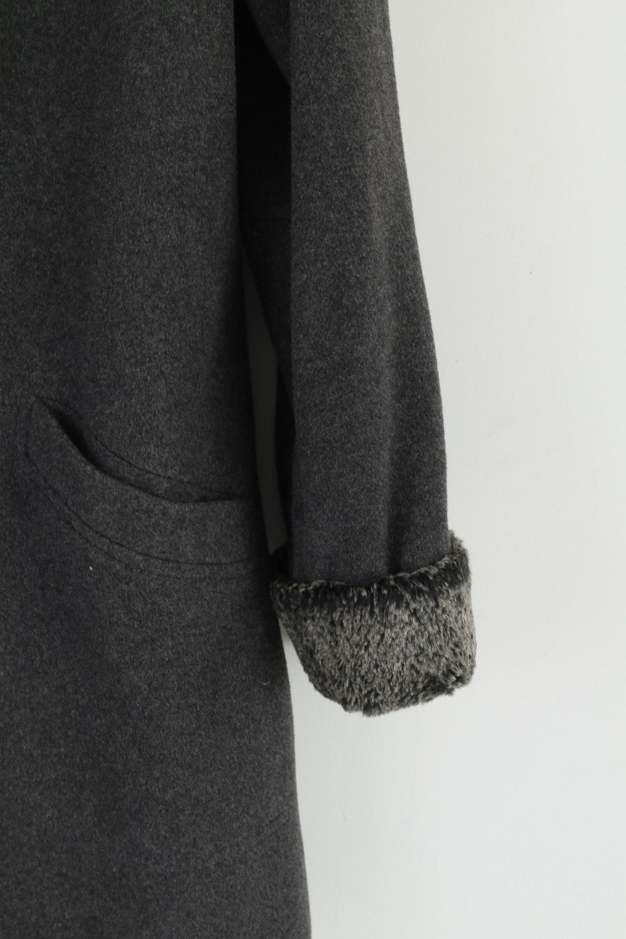 Vintage Vintage Women 44 18 Coat Grey Wool Cashmere 6343 Size XXL / US 16-18 / IT 52-54 - 7 Thumbnail