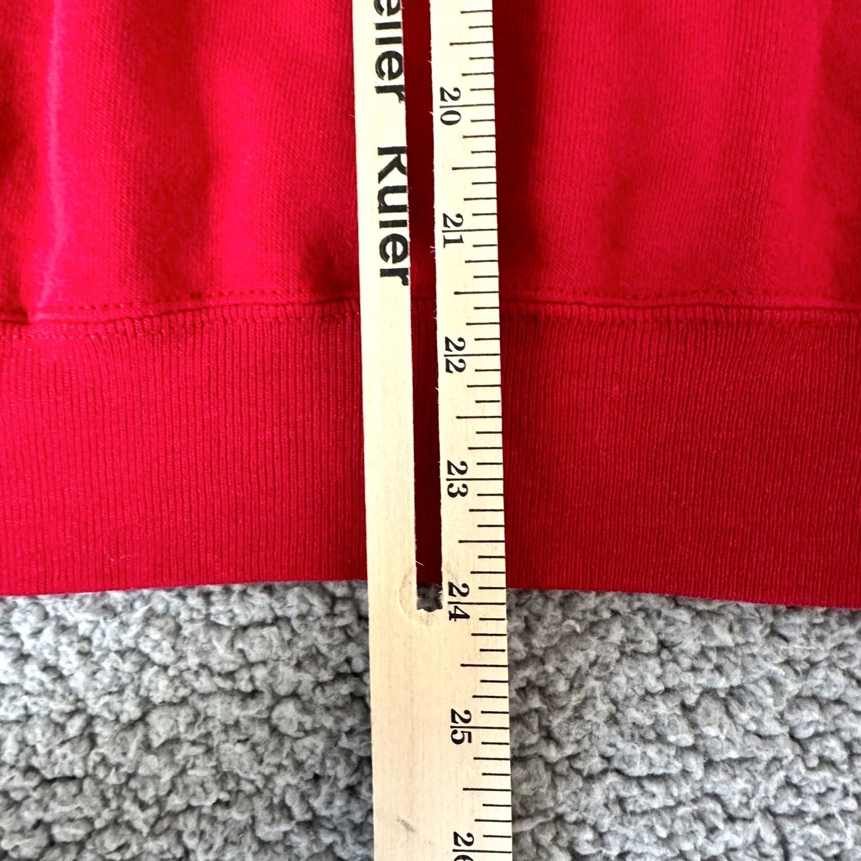 Lee VINTAGE Lee Sweatshirt Womens XL Red Lee Sweatshirt XL Red 90s Vintage Womens Pullover Crew Neck Fleece All Seasons Activewear IL USA Size XL / US 12-14 / IT 48-50 - 7 Thumbnail