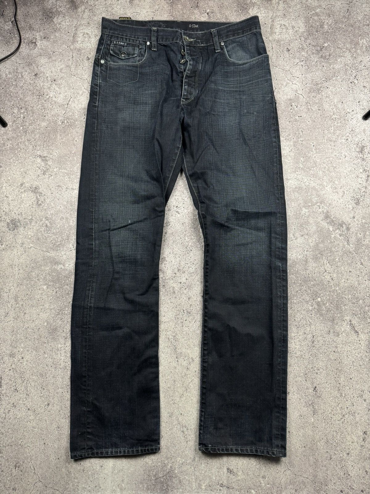 G-Star Vintage 90s Avant Garde G-Star RAW denim pants y2k style Size 34" / US 12 / IT 48 - 1 Thumbnail