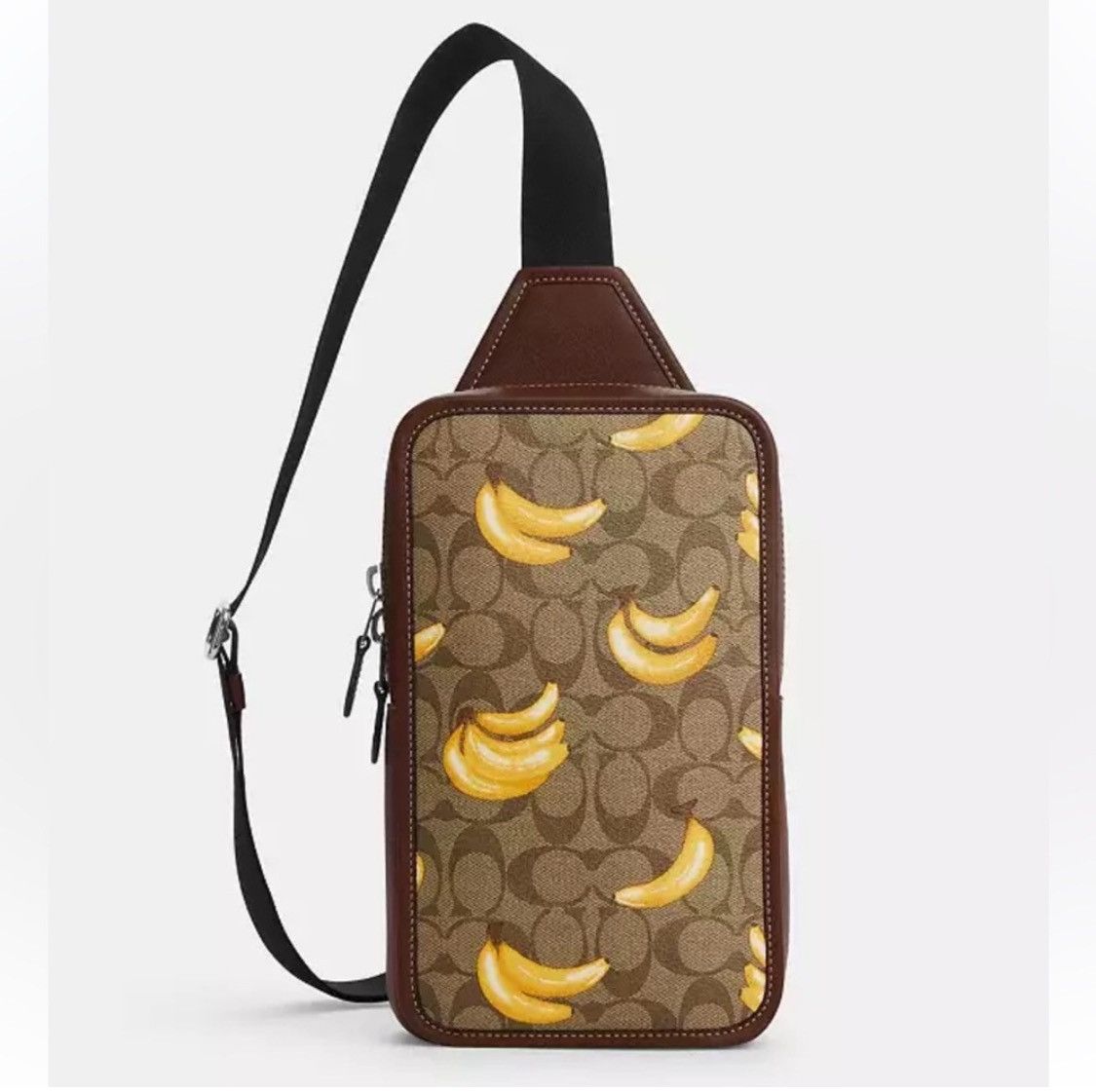 Coach NWT Sullivan Pack In Signature Canvas With Banana Print Size ONE SIZE - 4 Thumbnail