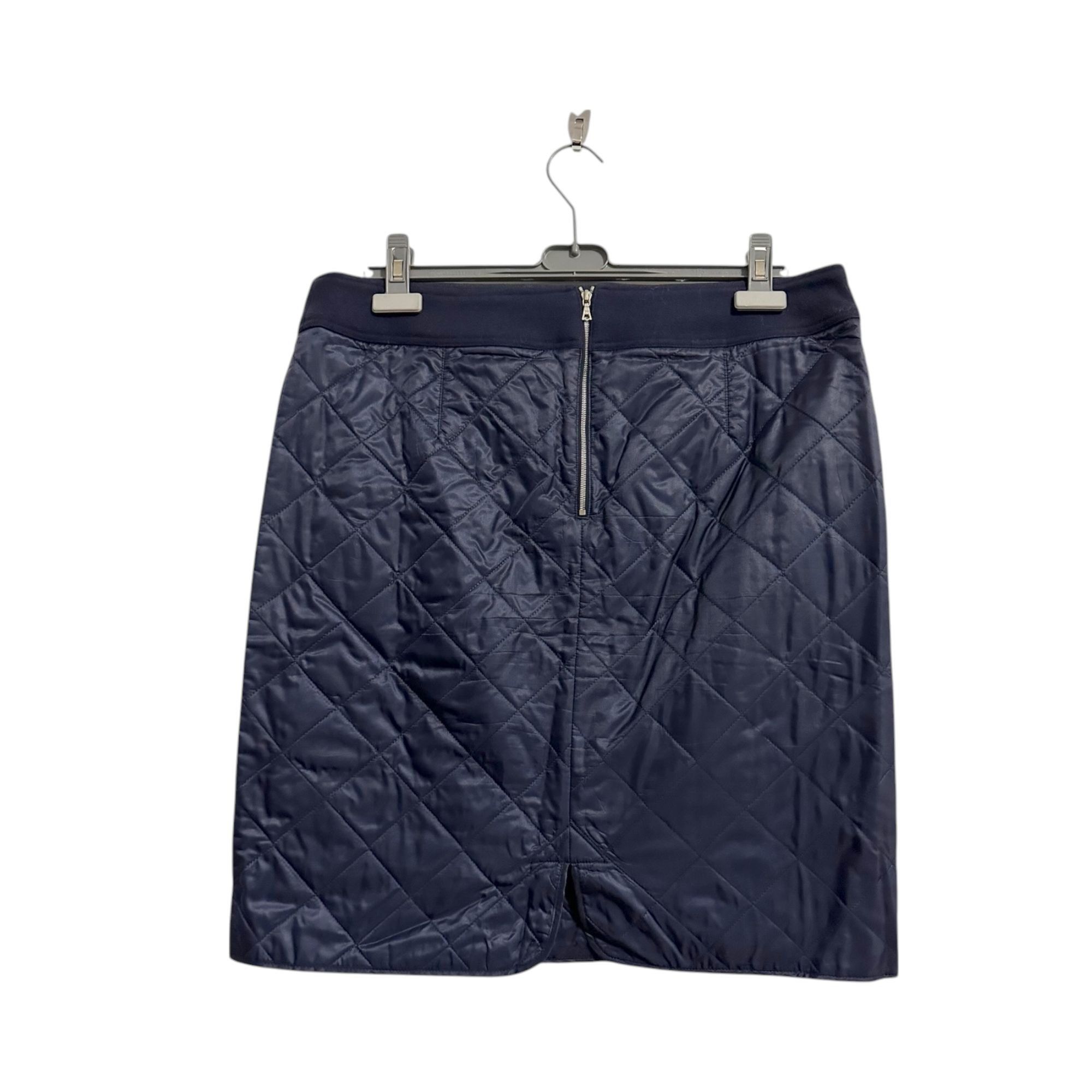 Dries Van Noten Dries Van Noten Blue Quilted Straight Skirt, Size 42EU Size 30" / US 8 / IT 44 - 2 Thumbnail