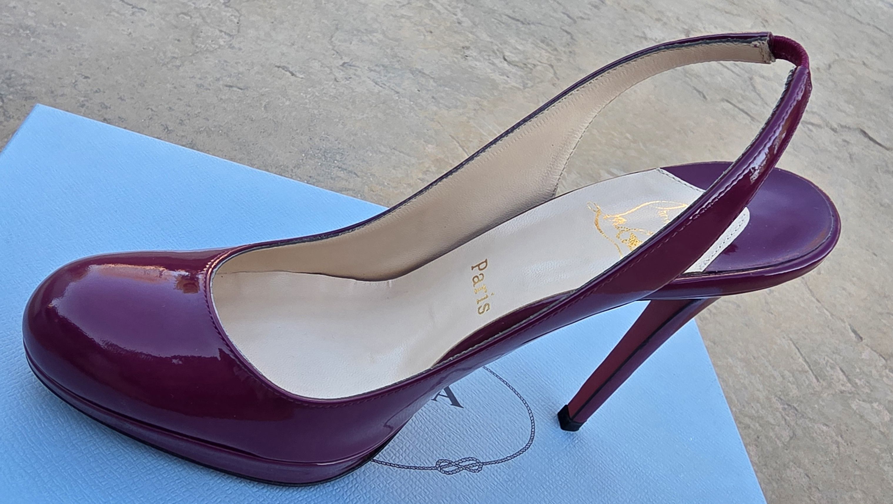 Christian Louboutin Christian Louboutin Horatio Sling Heel Magenta EU 37.5 Size US 7.5 / IT 37.5 - 7 Thumbnail