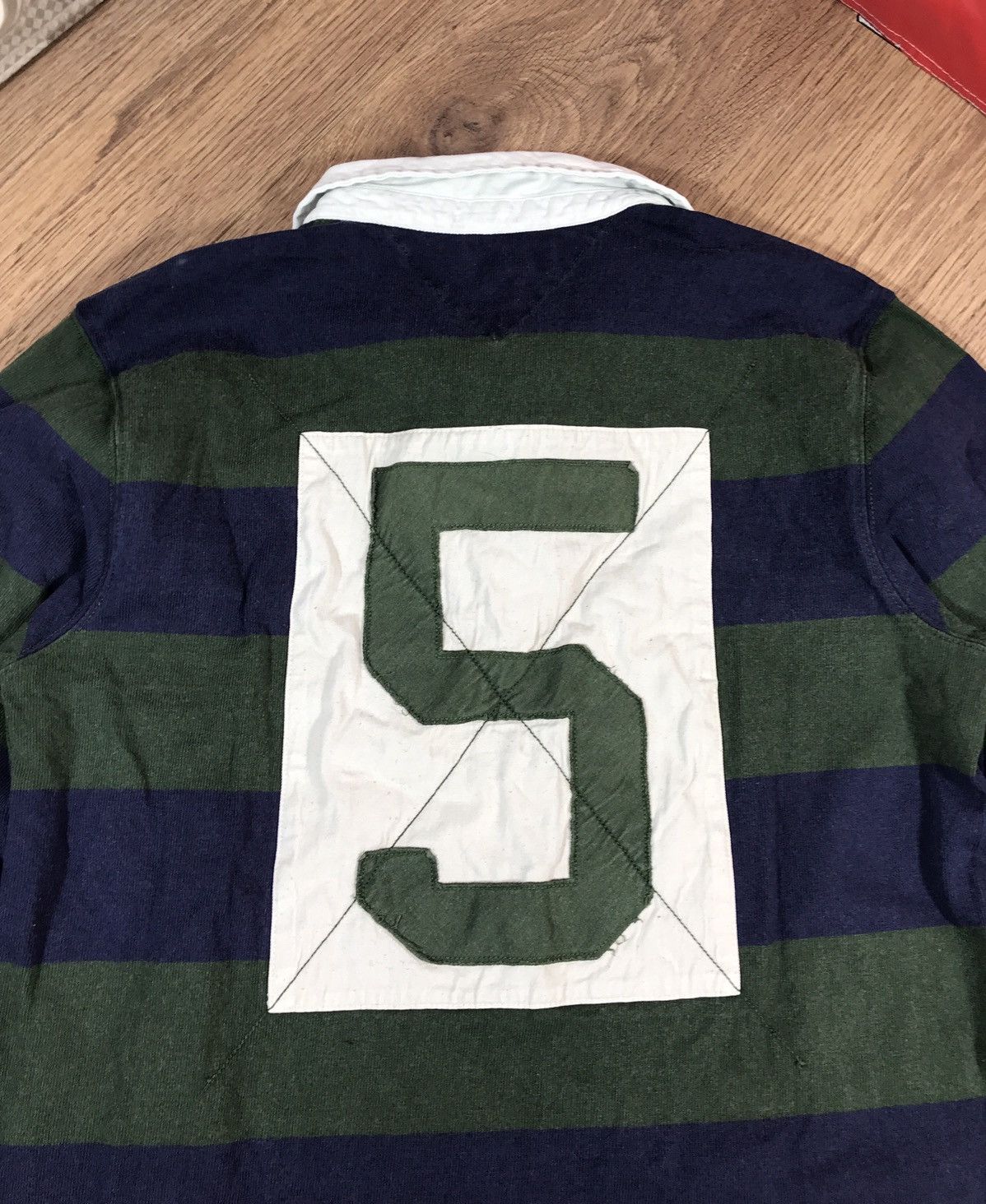 Tommy Hilfiger × Vintage Vintage Tommy Hilfiger Rugby Size US L / EU 52-54 / 3 - 12 Thumbnail
