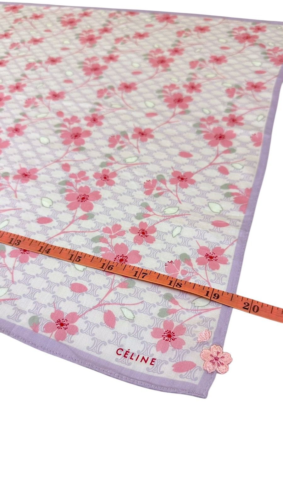 Celine × Vintage Celine Sakura Handkerchief / Bandana Size ONE SIZE - 7 Thumbnail