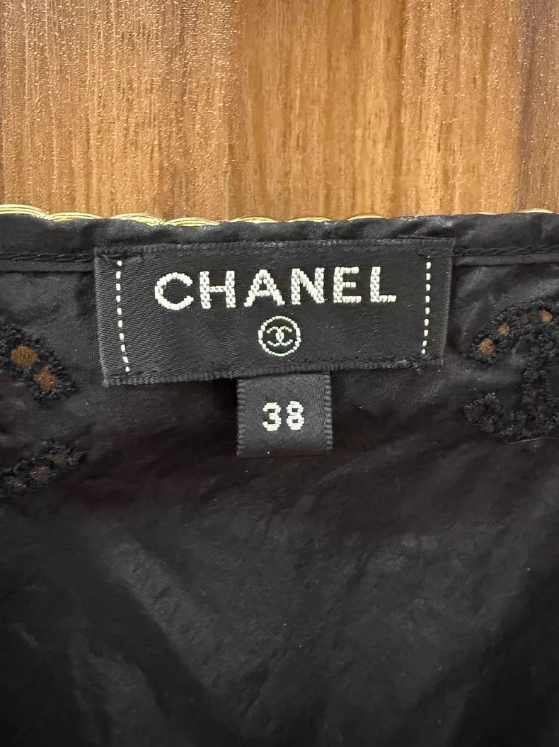 Chanel Chanel Black silk hollow chain vest Size XS / US 0-2 / IT 36-38 - 4 Thumbnail