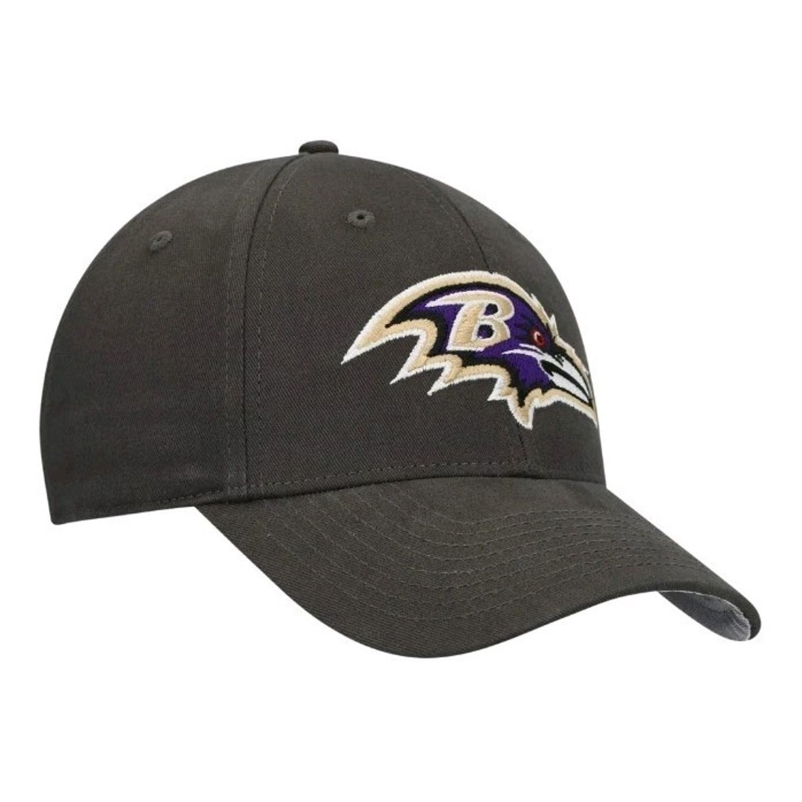NFL Baltimore Ravens Gray Bird Logo Adjustable Strap Back Cap Size ONE SIZE - 2 Thumbnail