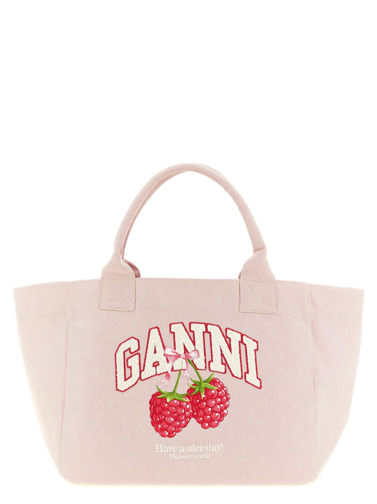 Ganni Medium 'Raspberry' Shopping Bag Size ONE SIZE - 1 Thumbnail