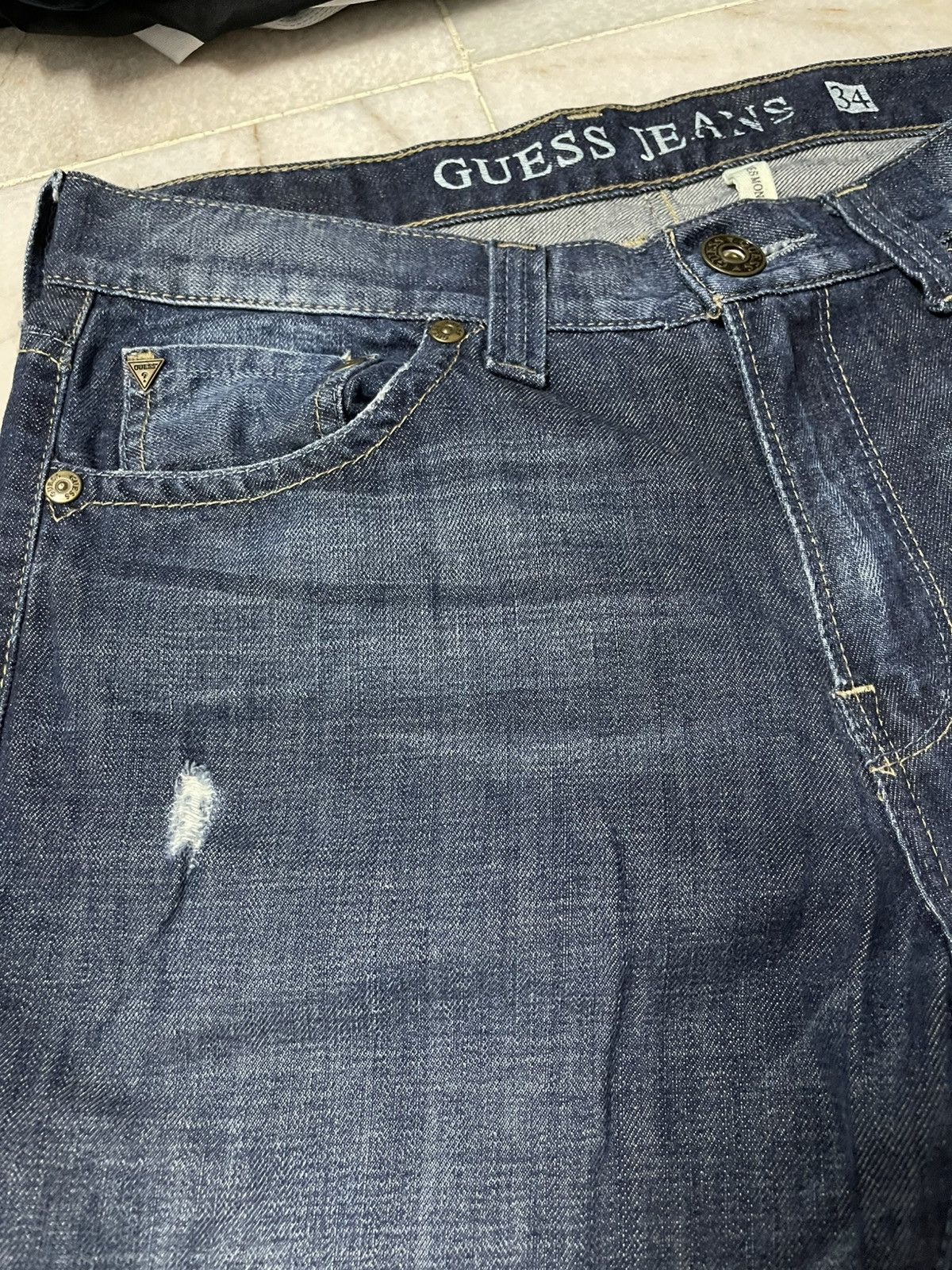 Guess × Japanese Brand Guess Denim Jeans Blue Size US 34 / EU 50 - 4 Thumbnail
