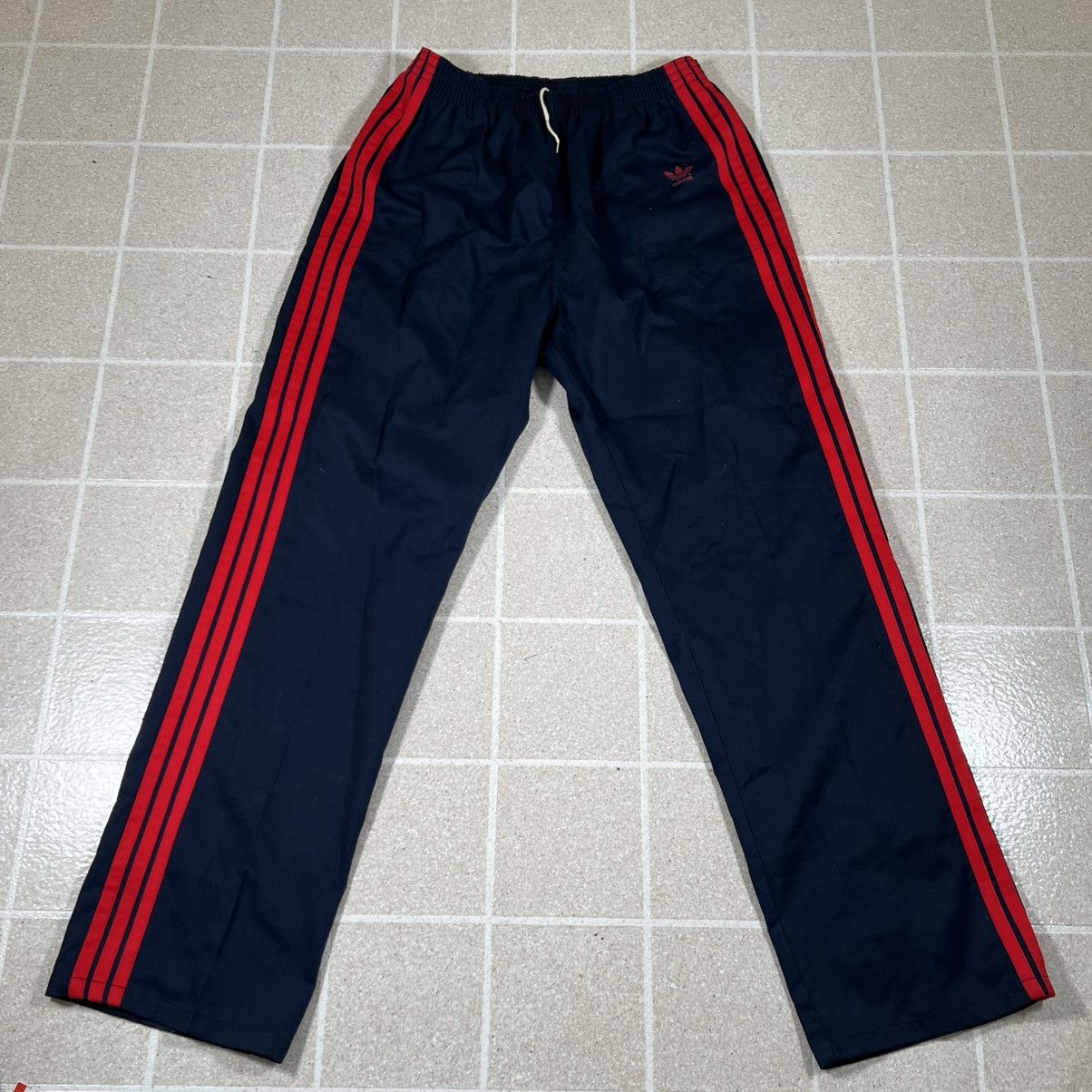 Adidas Vintage Adidas Pants sz XL Blue Red Stripe Track Made in USA Size US 28 / EU 44 - 1 Thumbnail