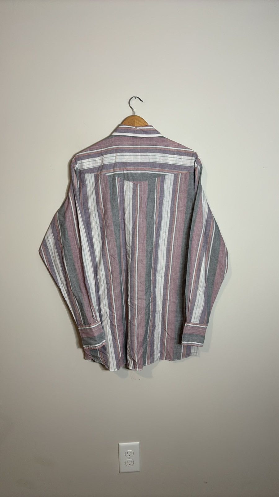 Vintage × Wrangler Vintage Wrangler Western Pearl Snap Shirt Size US XL / EU 56 / 4 - 4 Thumbnail