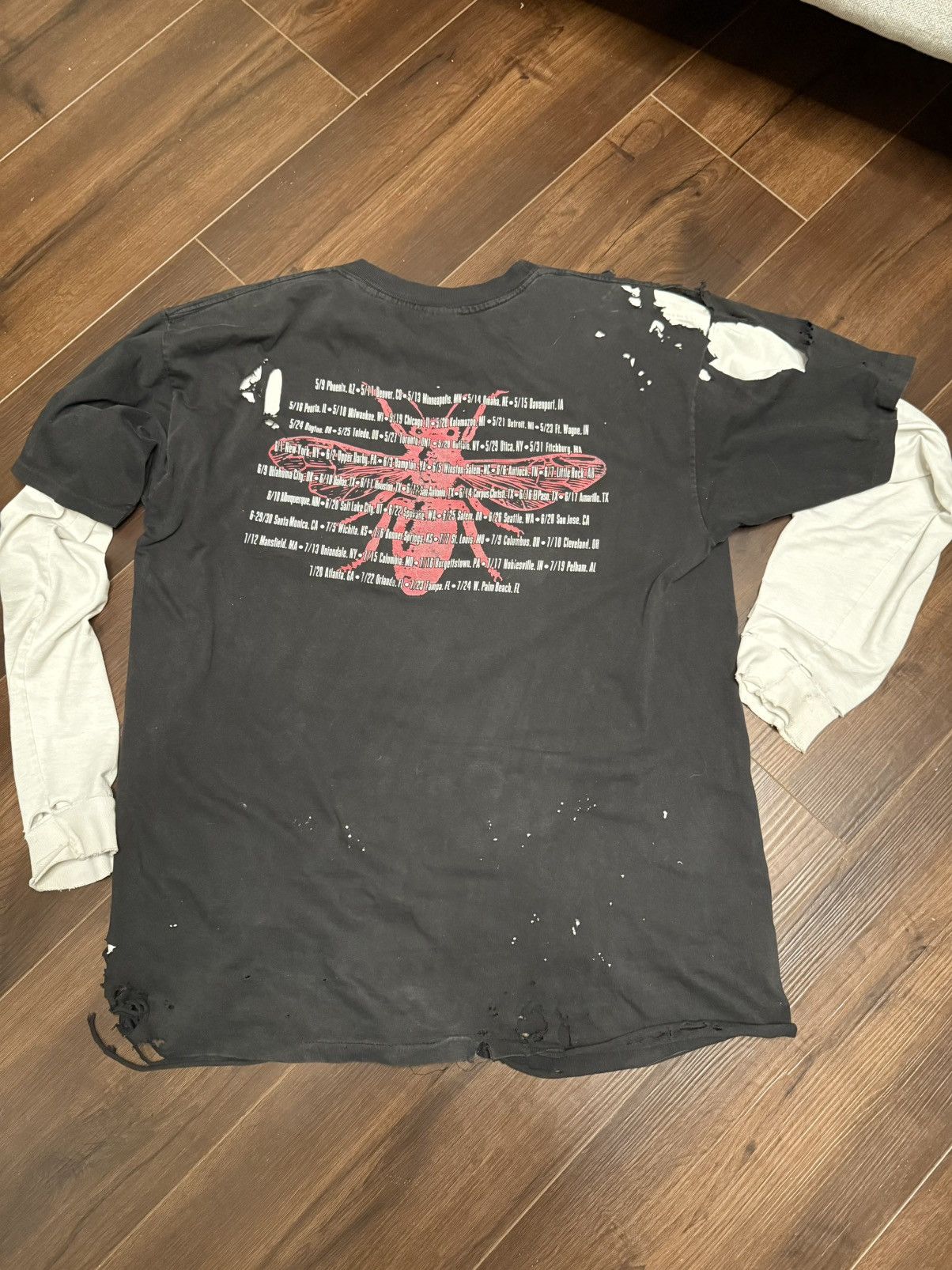 Vintage TRASHED white zombie 1993 Size US XL / EU 56 / 4 - 5 Thumbnail