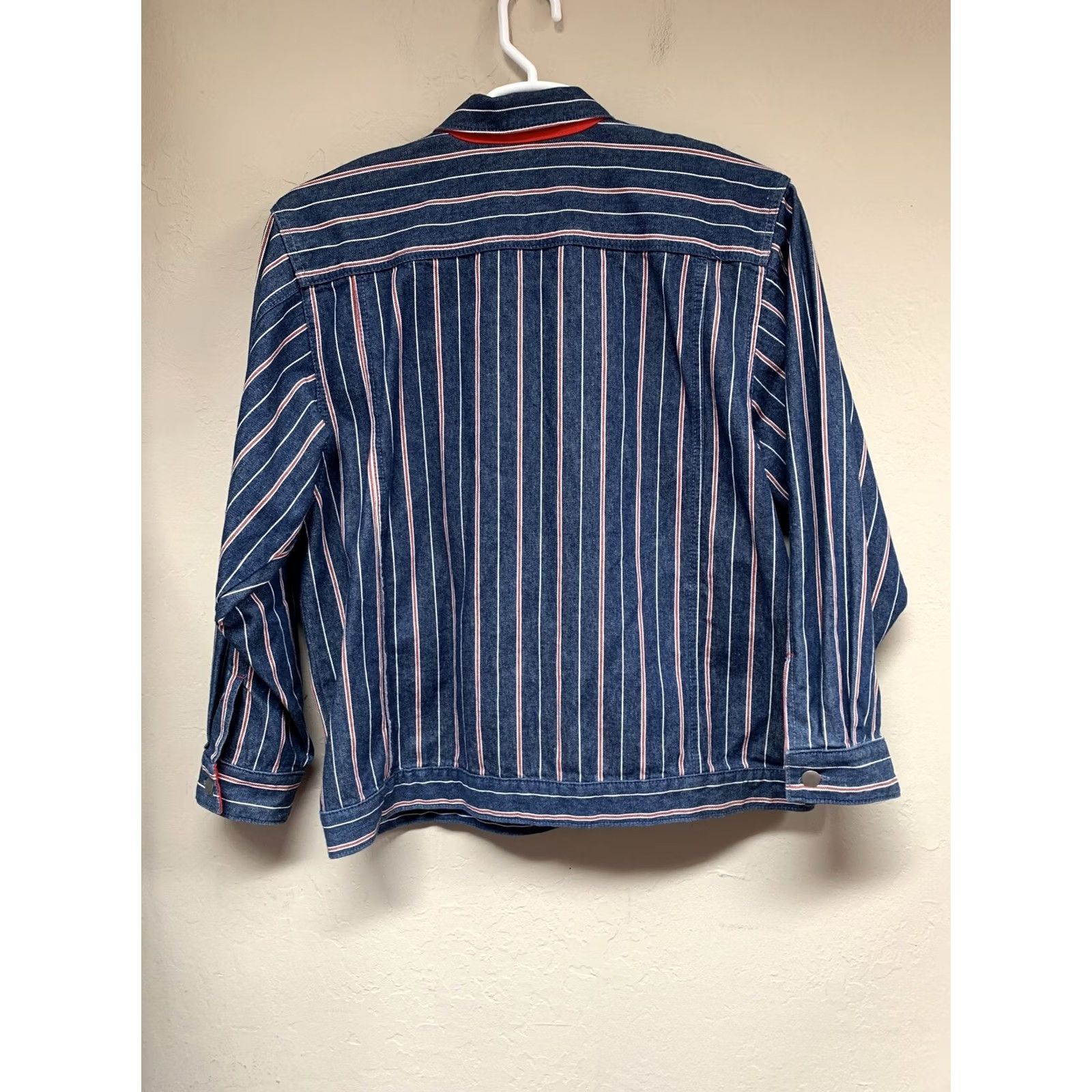 Gotcha VINTAGE GOTCHA COVERED Womens Large Jacket Denim Red White Blue Patriotic Size L / US 10 / IT 46 - 2 Thumbnail