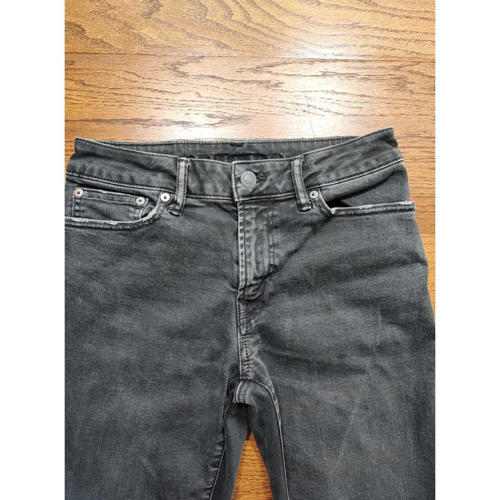 American Eagle Outfitters American Eagle Jeans Mens 28x34 Black Slim Stretch Denim Size US 28 / EU 44 - 5 Thumbnail
