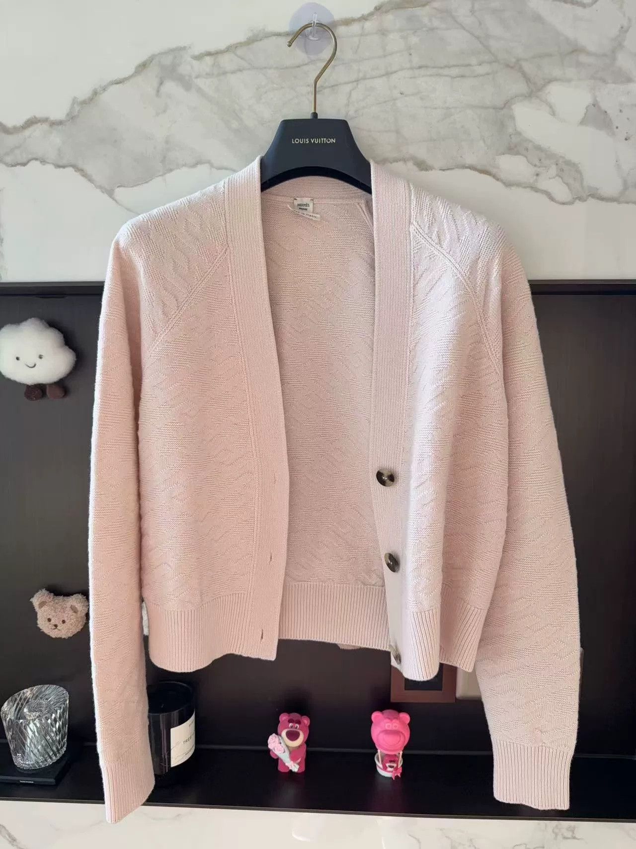 Hermes Hermes Pink Cardigan Sweater Coat 36 Size US M / EU 48-50 / 2 - 1 Thumbnail