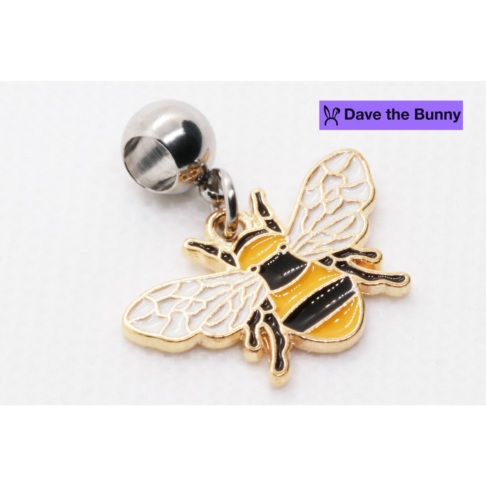 & Other Stories Bee Charms - Bee Decor Stainless Steel Connector Size ONE SIZE - 6 Thumbnail