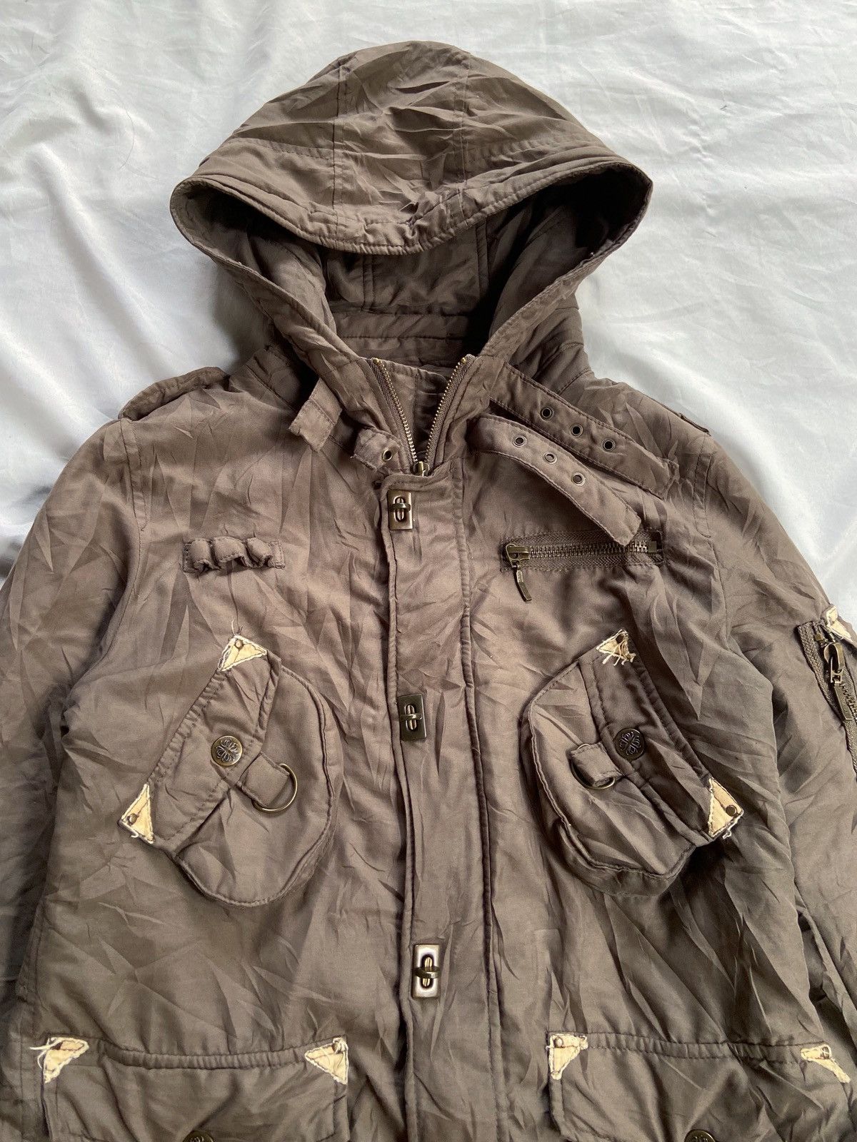 Japanese Brand CECIL MCBEE BONDAGE MULTIPOCKETS ZIP JACKET Size US S / EU 44-46 / 1 - 4 Thumbnail