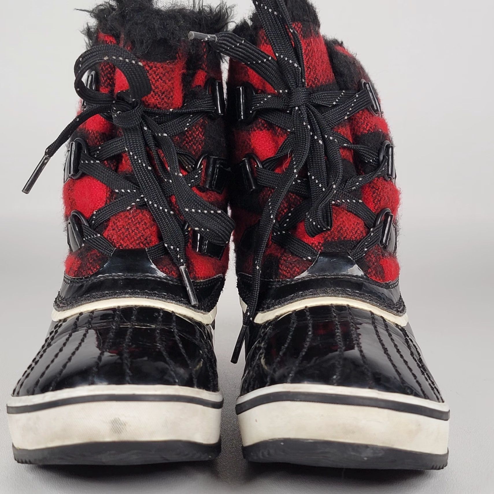SOREL Sorel Torino Black Red Buffalo Plaid Winter Boots Womens Size 7 Waterproof Snow Boot Fur Trim Faux Fur Lining Ankle Boots Size US 5 / IT 35 - 2 Thumbnail