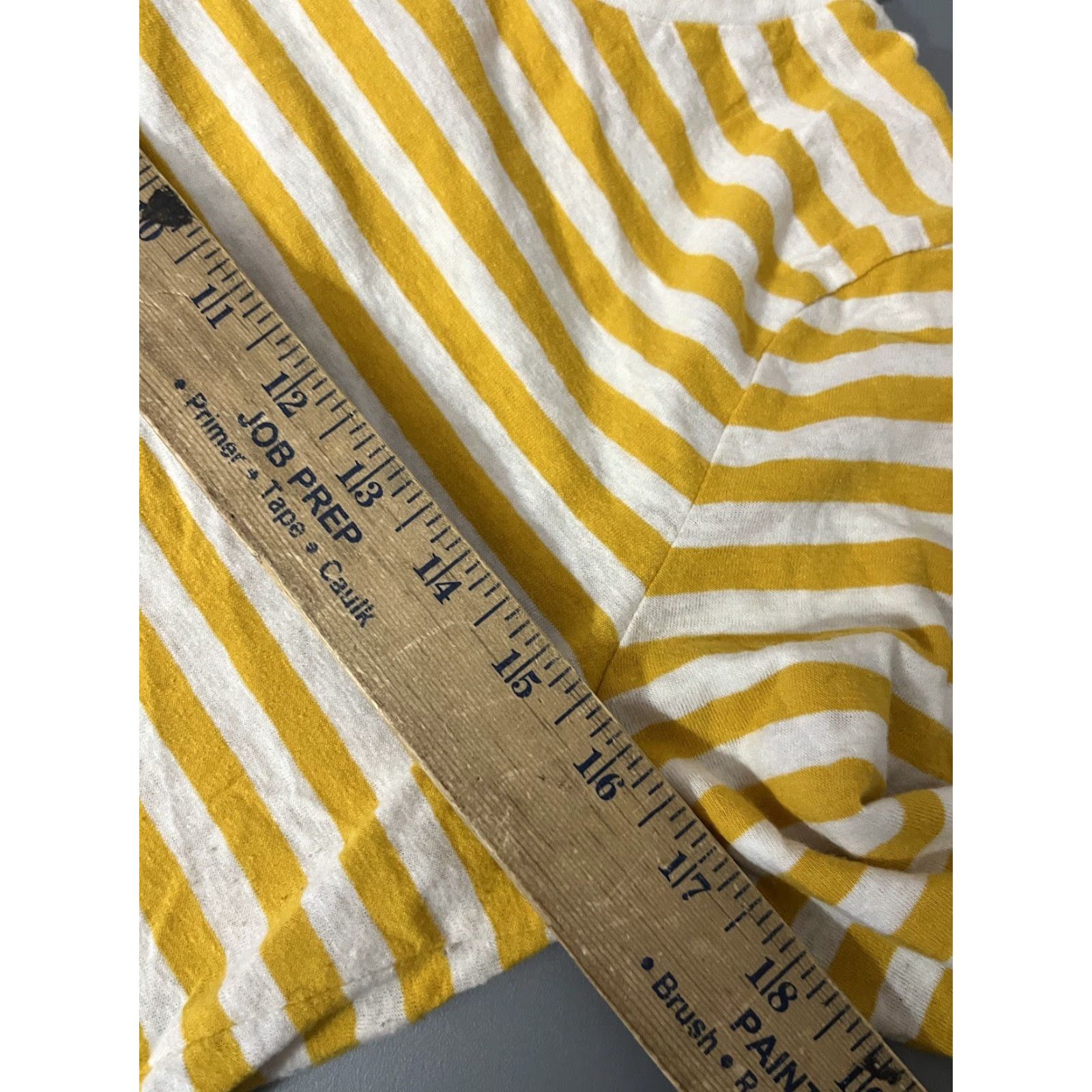 J.Crew VINTAGE J.CREW Cotton Striped Pullover Knit Top Tee Long Sleeve Casual Yellow S Womens Size S / US 4 / IT 40 - 7 Thumbnail