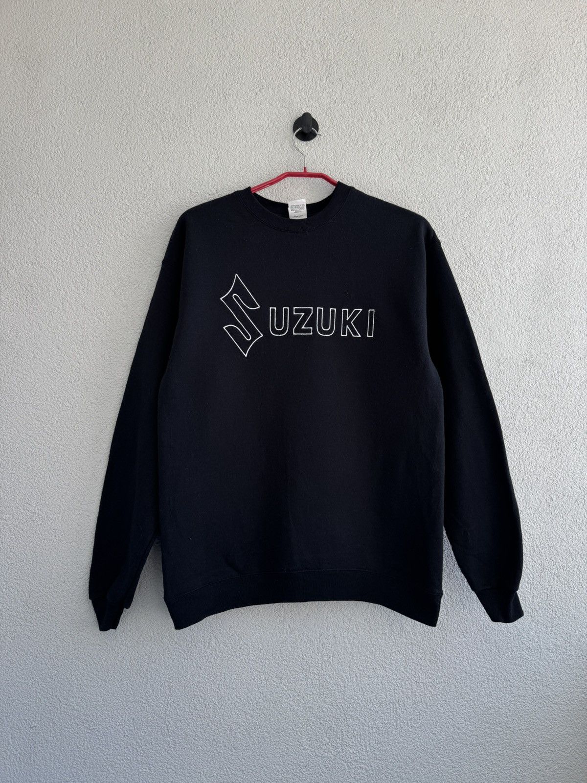 Vintage Suzuki Sweatshirt Black Crewneck Logo Size US M / EU 48-50 / 2 - 1 Thumbnail