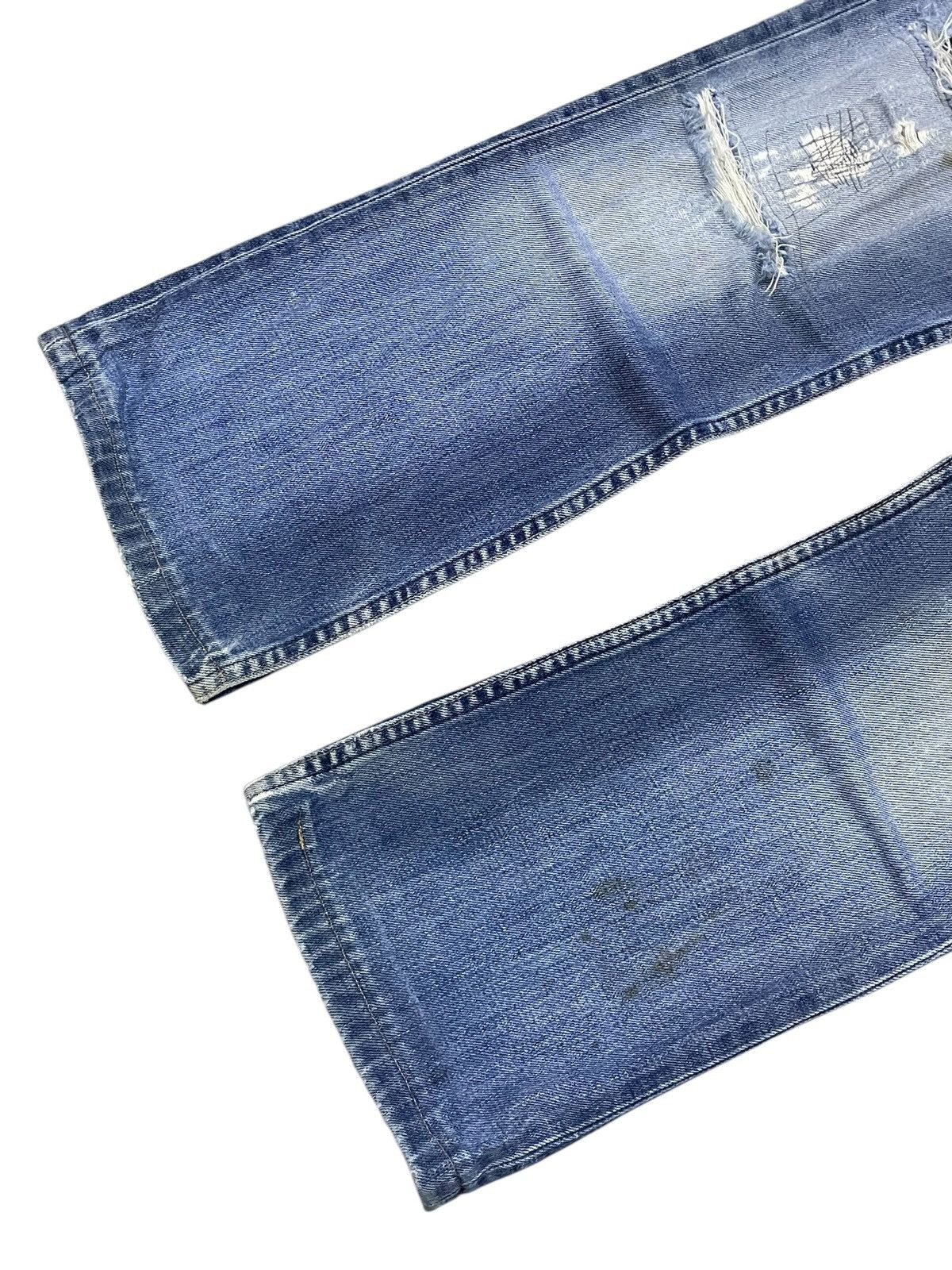 Levi's Vintage Levis 507 Flared Bootcut Distressed Jeans Size US 28 / EU 44 - 5 Thumbnail