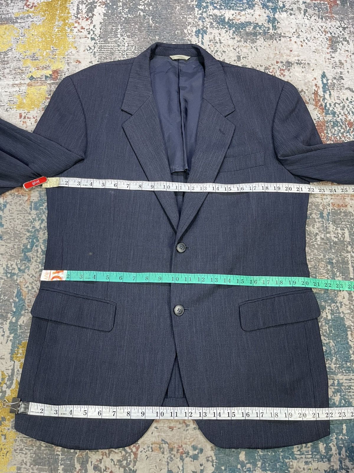 Japanese Brand D’Urban Modular Crumpled Weave Blazer Size US L / EU 52-54 / 3 - 9 Thumbnail