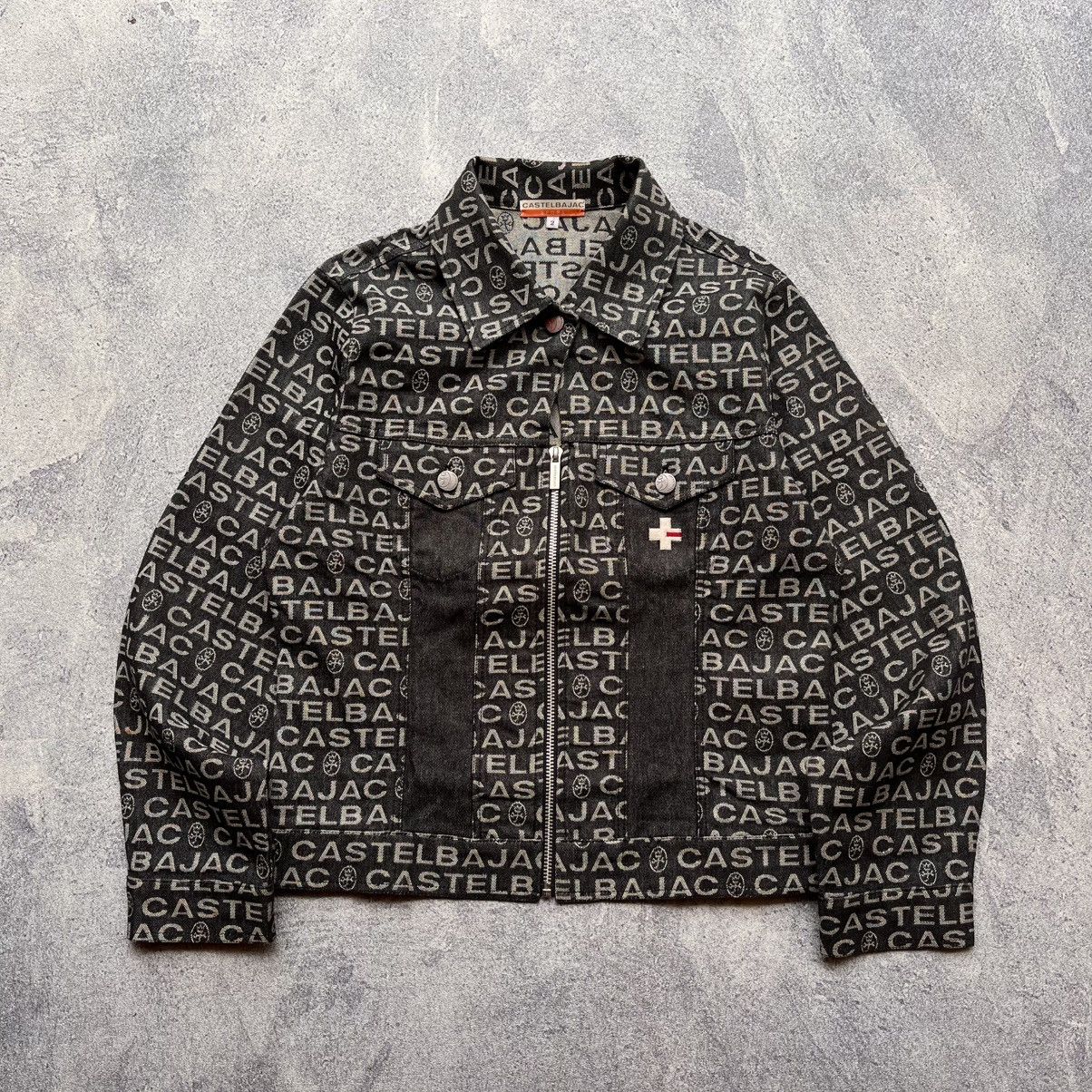 Jean Charles De Castelbajac Castel Bajac Sport Monogram Denim Jacket Size US M / EU 48-50 / 2 - 2 Thumbnail
