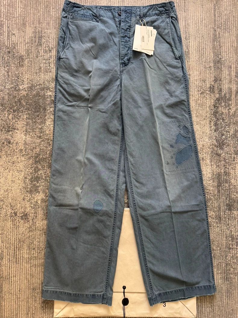 Visvim VISVIM 25SS EX Wide Chino Pants Crash Blue- DMC Size US 26 / EU 42 - 1 Thumbnail