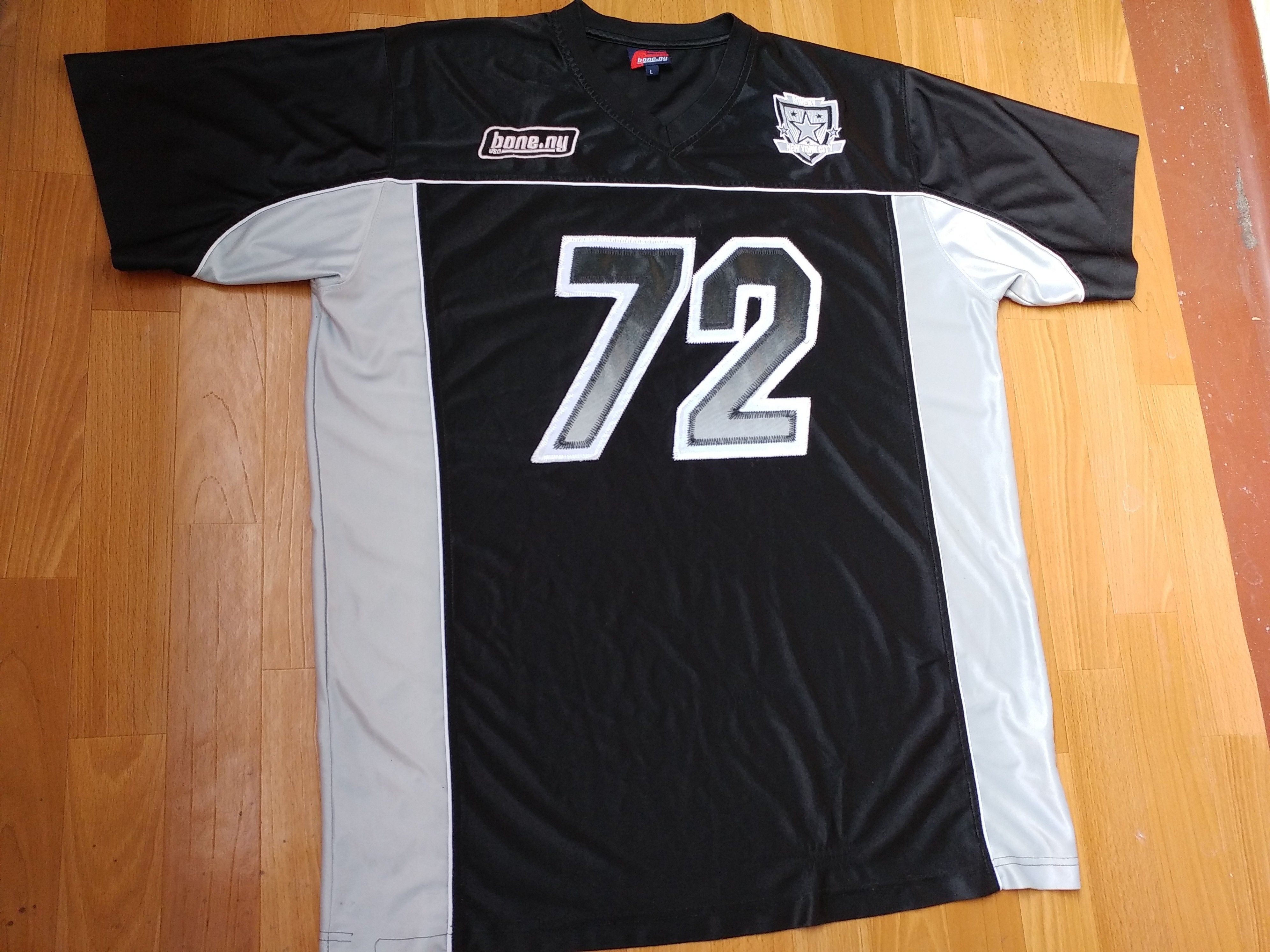 Vintage Bone NY jersey, vintage lowrider t-shirt 90s hip hop 1990s L Size US L / EU 52-54 / 3 - 2 Thumbnail
