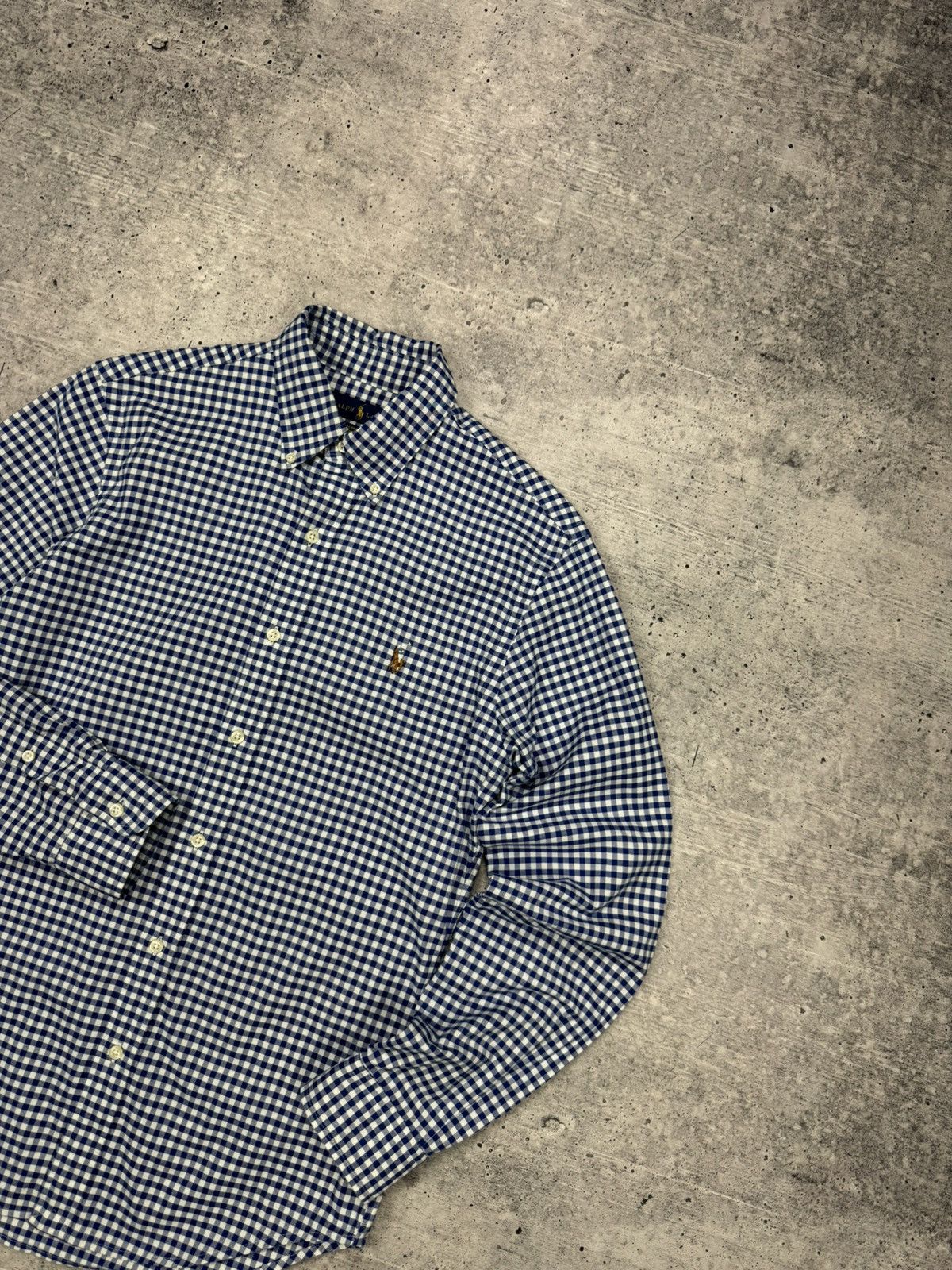 Polo Ralph Lauren × Vintage Vintage Polo Ralph Lauren Y2K Blue Casual Button Ups Shirt Size US S / EU 44-46 / 1 - 4 Thumbnail