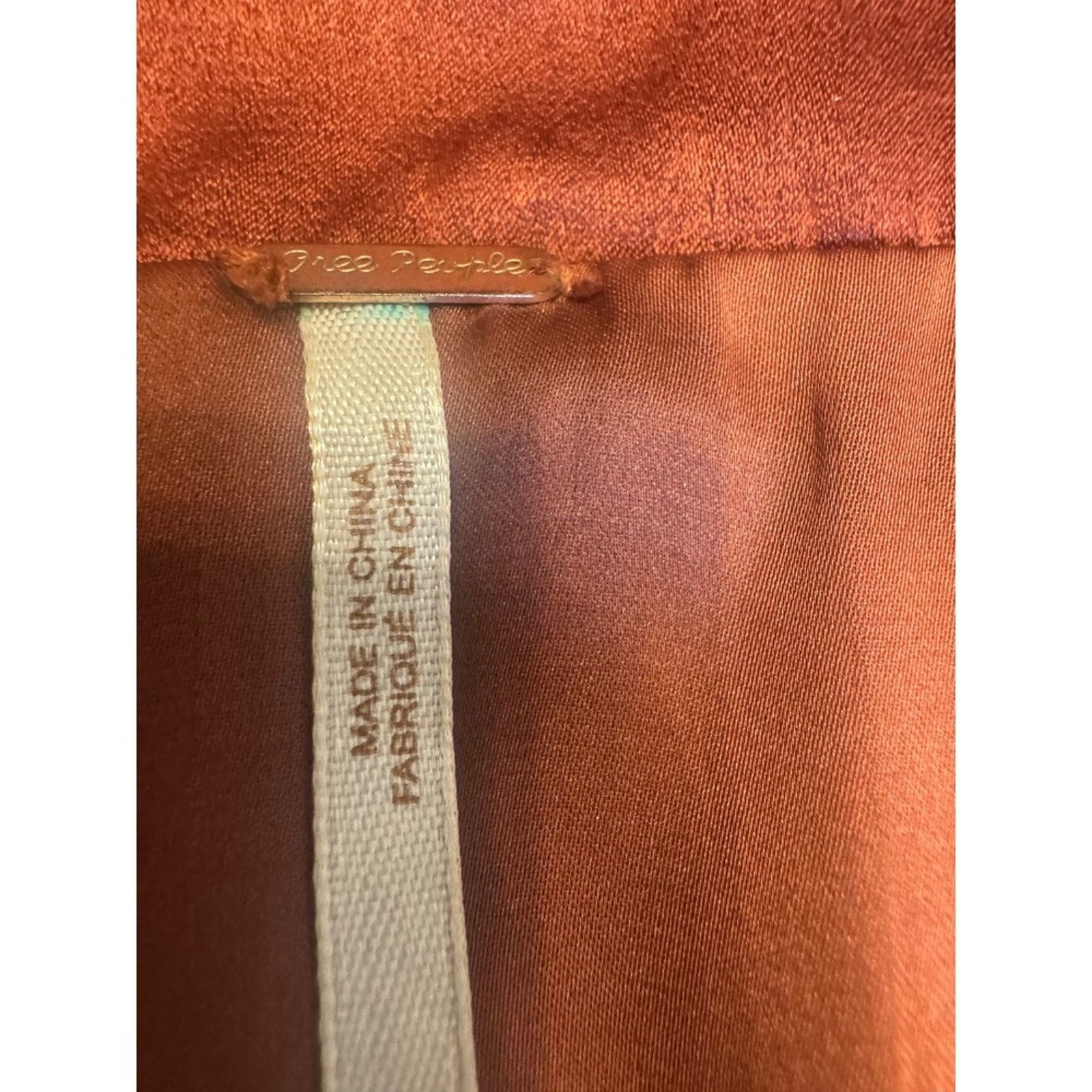 Free People Free People Rust Colored Blazer Jacket Statement Size S Size S / US 4 / IT 40 - 5 Thumbnail