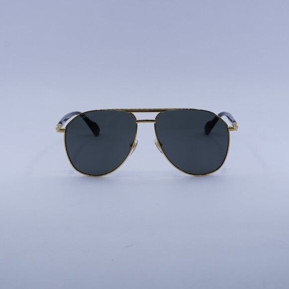 Gucci Gucci GG1220S 001 Sunglasses Gold/Black Aviator Frame, Grey Size ONE SIZE - 2 Thumbnail