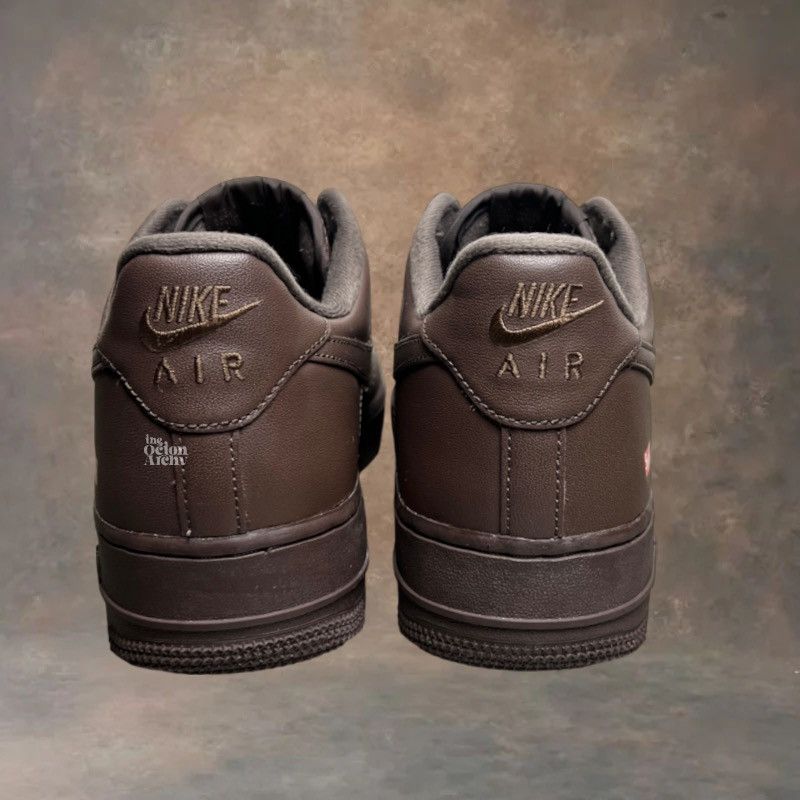 Nike × Supreme Supreme x Nike Air Force 1 Low Box Logo Baroque Brown Size US 9 / EU 42 - 5 Thumbnail