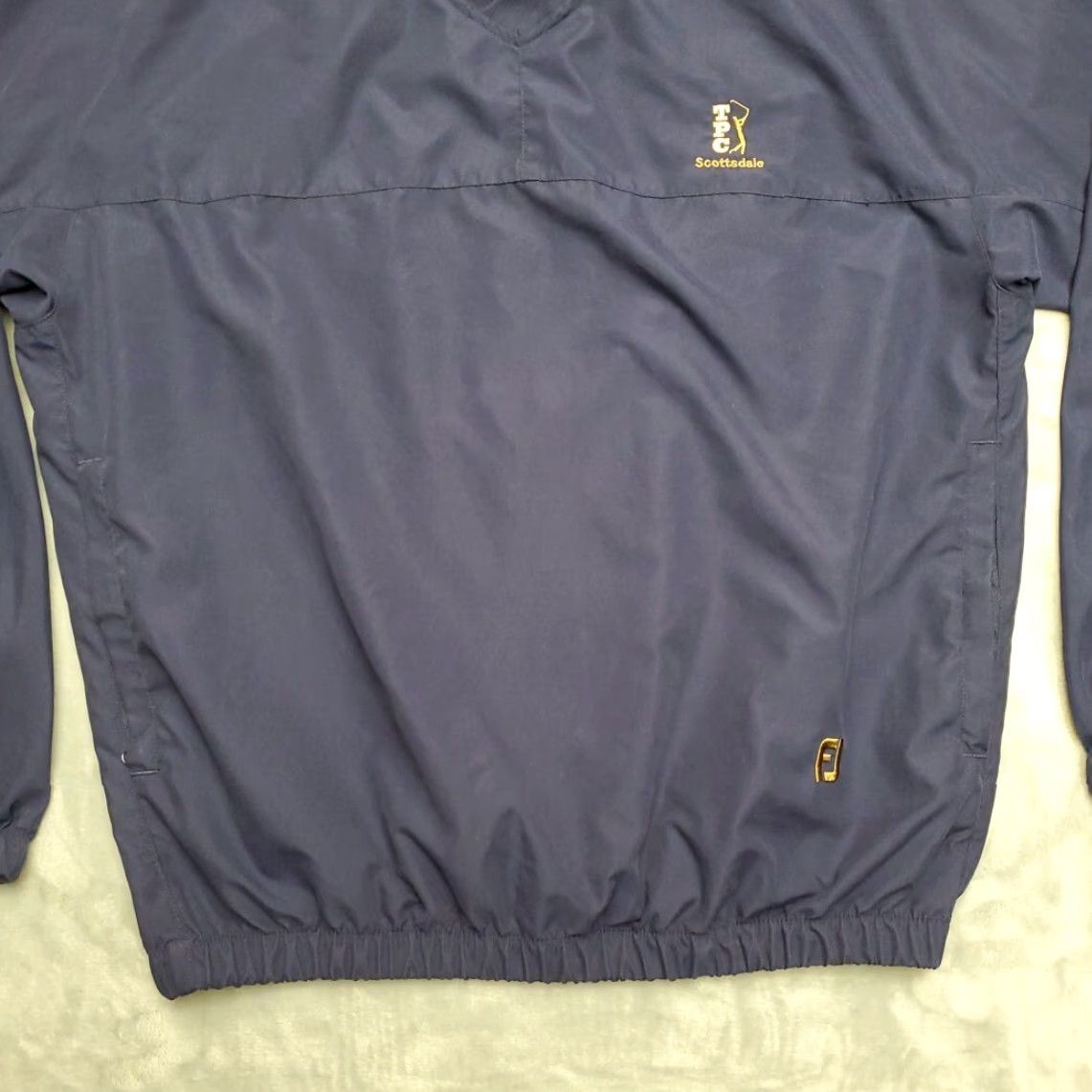 Footjoy FootJoy Windbreaker Jacket Mens M Blue V-Neck Pullover Golf TPC Scottsdale PGA Size US M / EU 48-50 / 2 - 2 Thumbnail